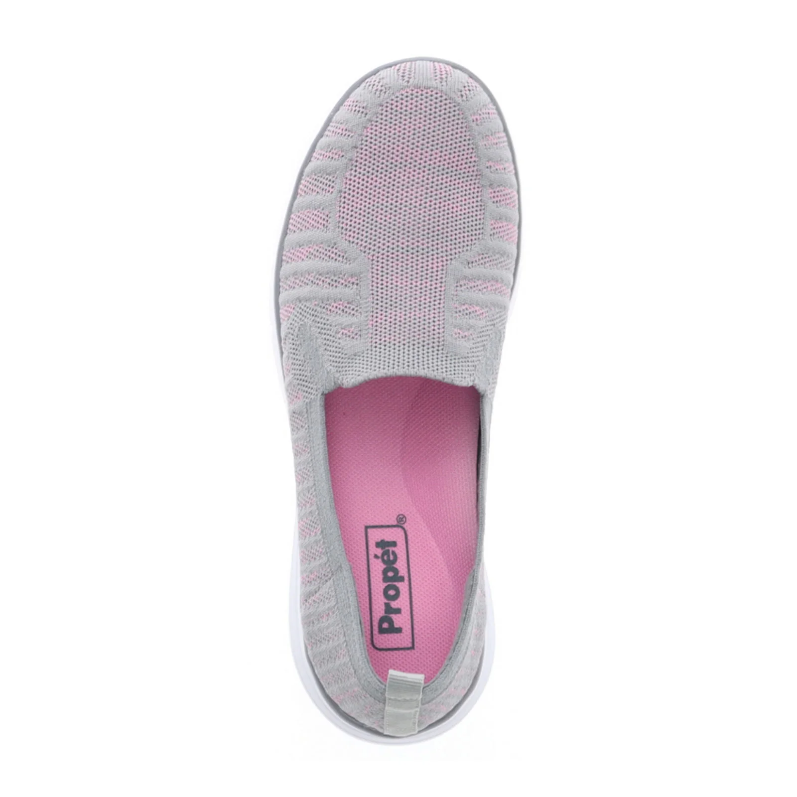 Propet TravelFit Slip On (Women) - Grey/Pink - Image 3