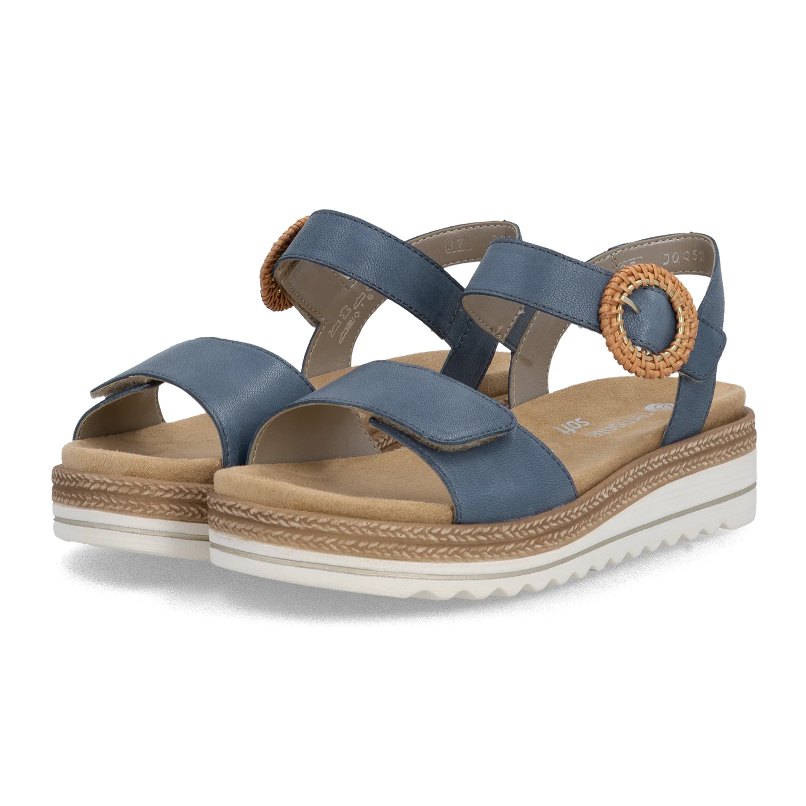 Remonte Jocelyn 52 Flatform Backstrap Sandal (Women) - Denim - Image 3