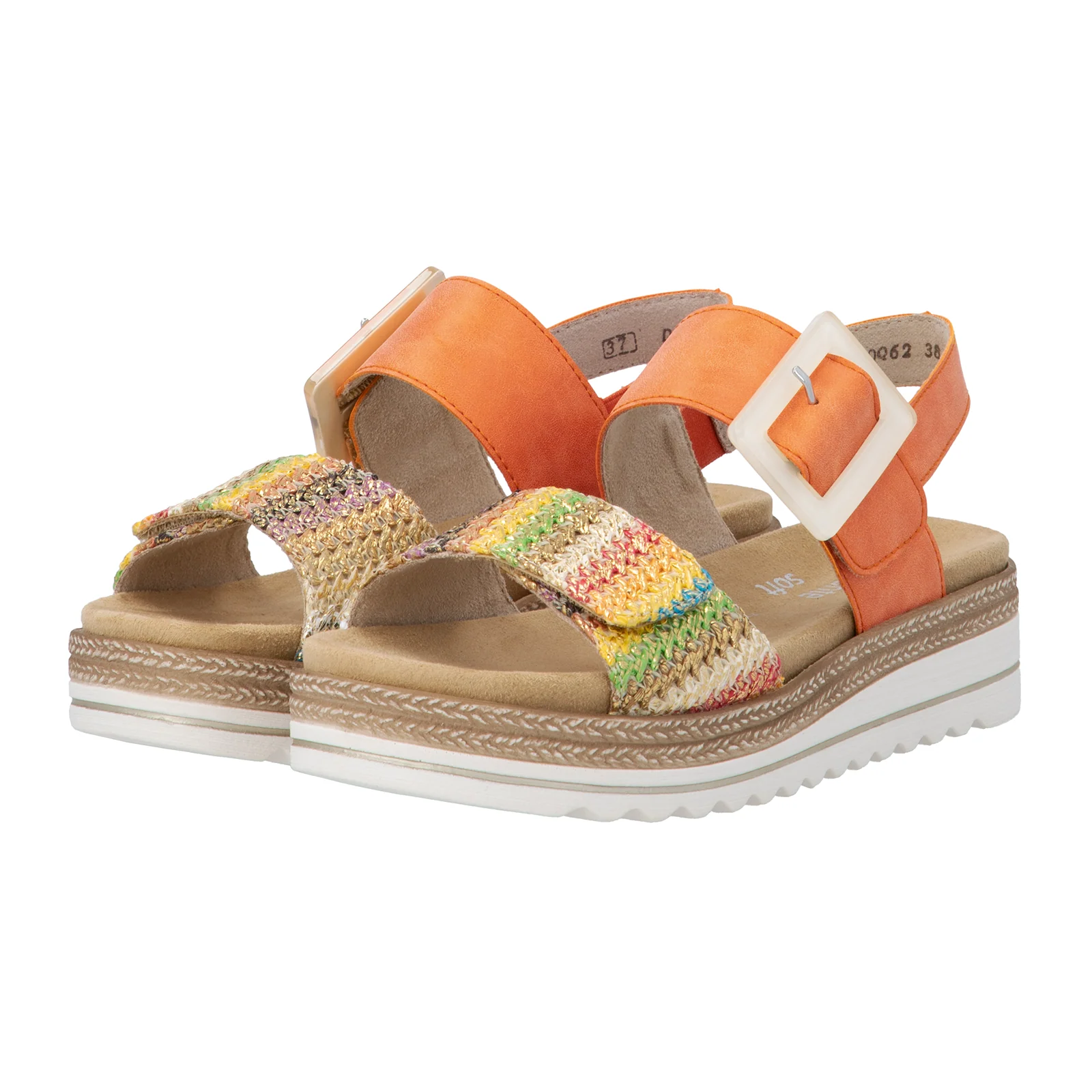 Remonte Jocelyn 62 Backstrap Sandal (Women) - Orange - Image 3