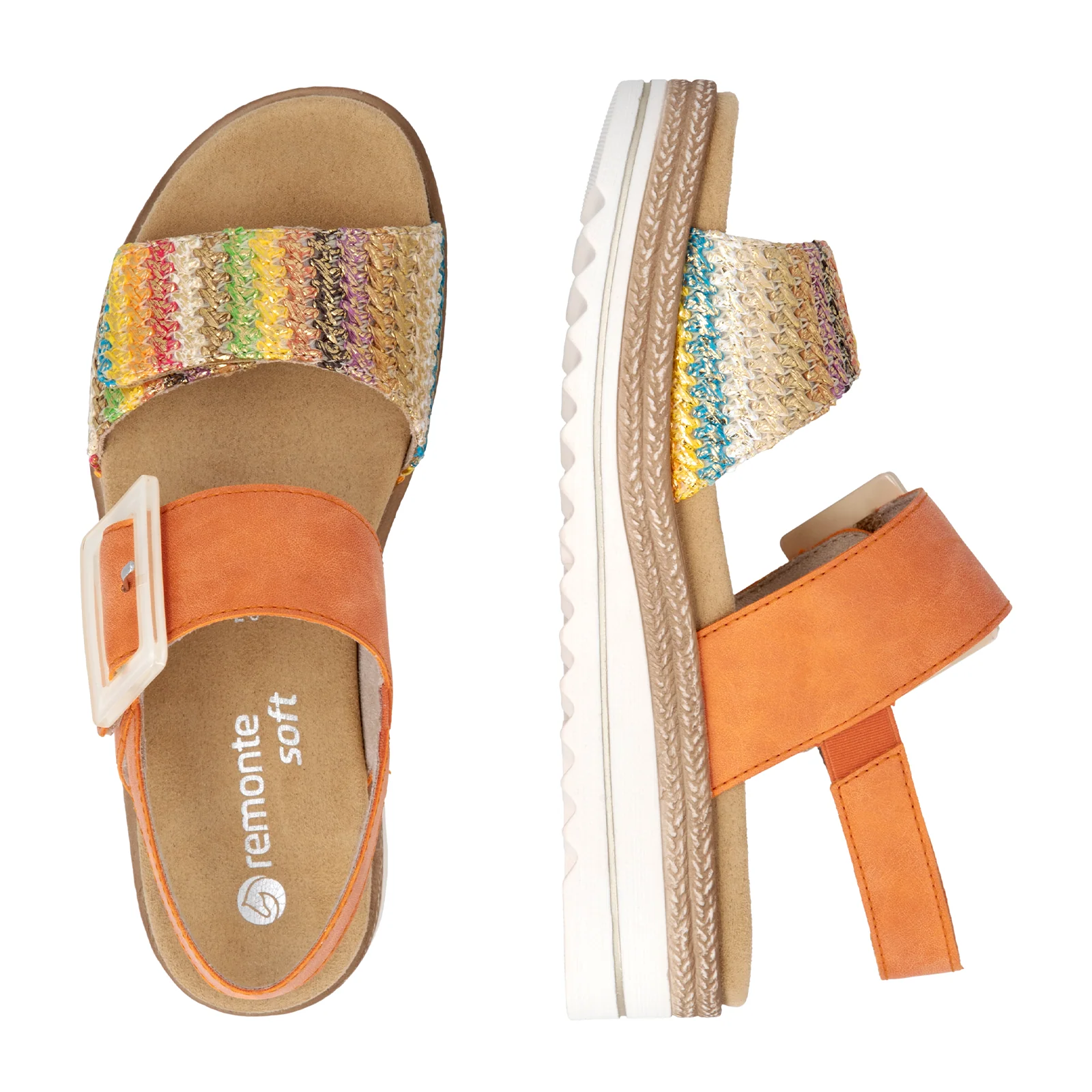 Remonte Jocelyn 62 Backstrap Sandal (Women) - Orange - Image 6