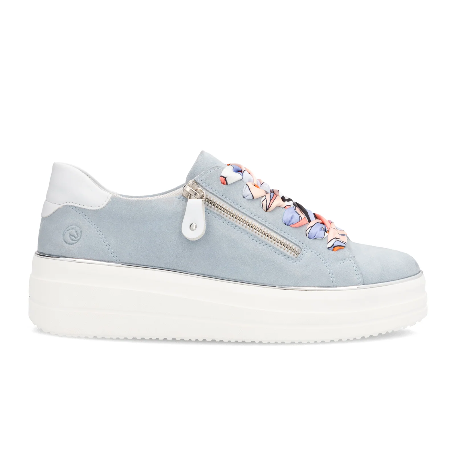 Remonte Julika 06 Sneaker (Women) - Bleu/Weiss/Sheepsuede