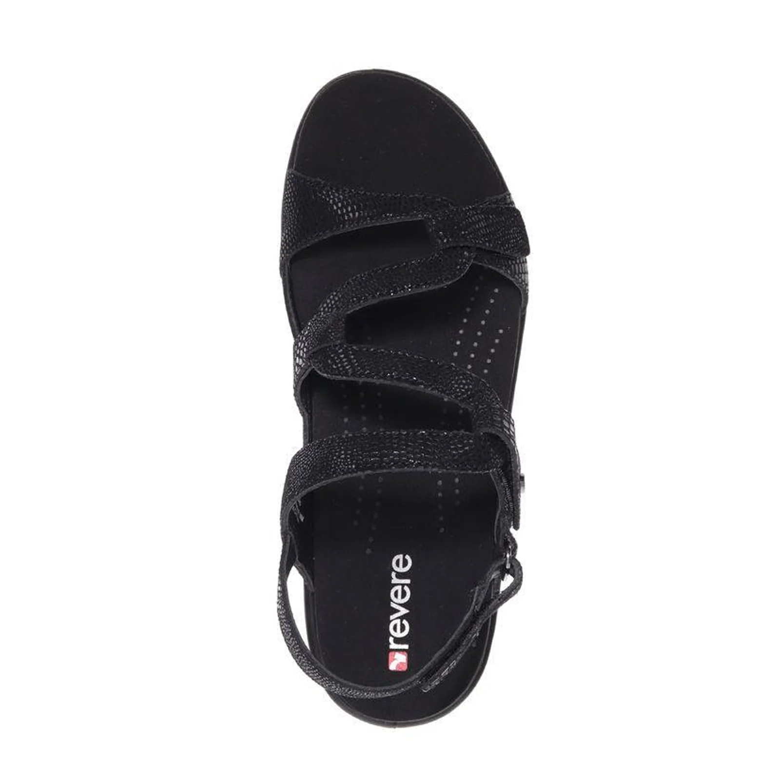 Revere Emerald Backstrap Sandal (Women) - Black Lizard - Image 5