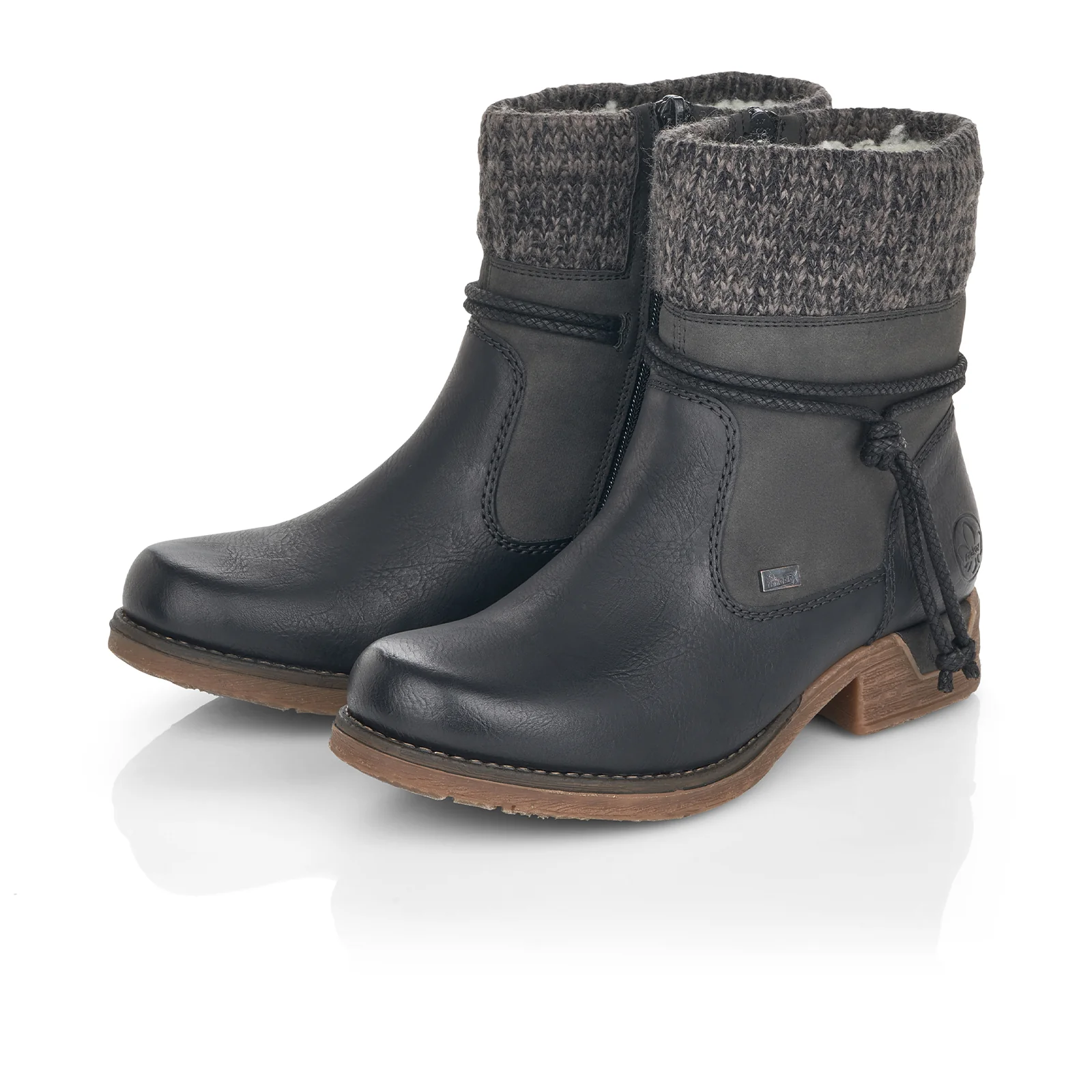 Rieker Fee 88 Ankle Boot (Women) - Black/Anthracite - Image 6