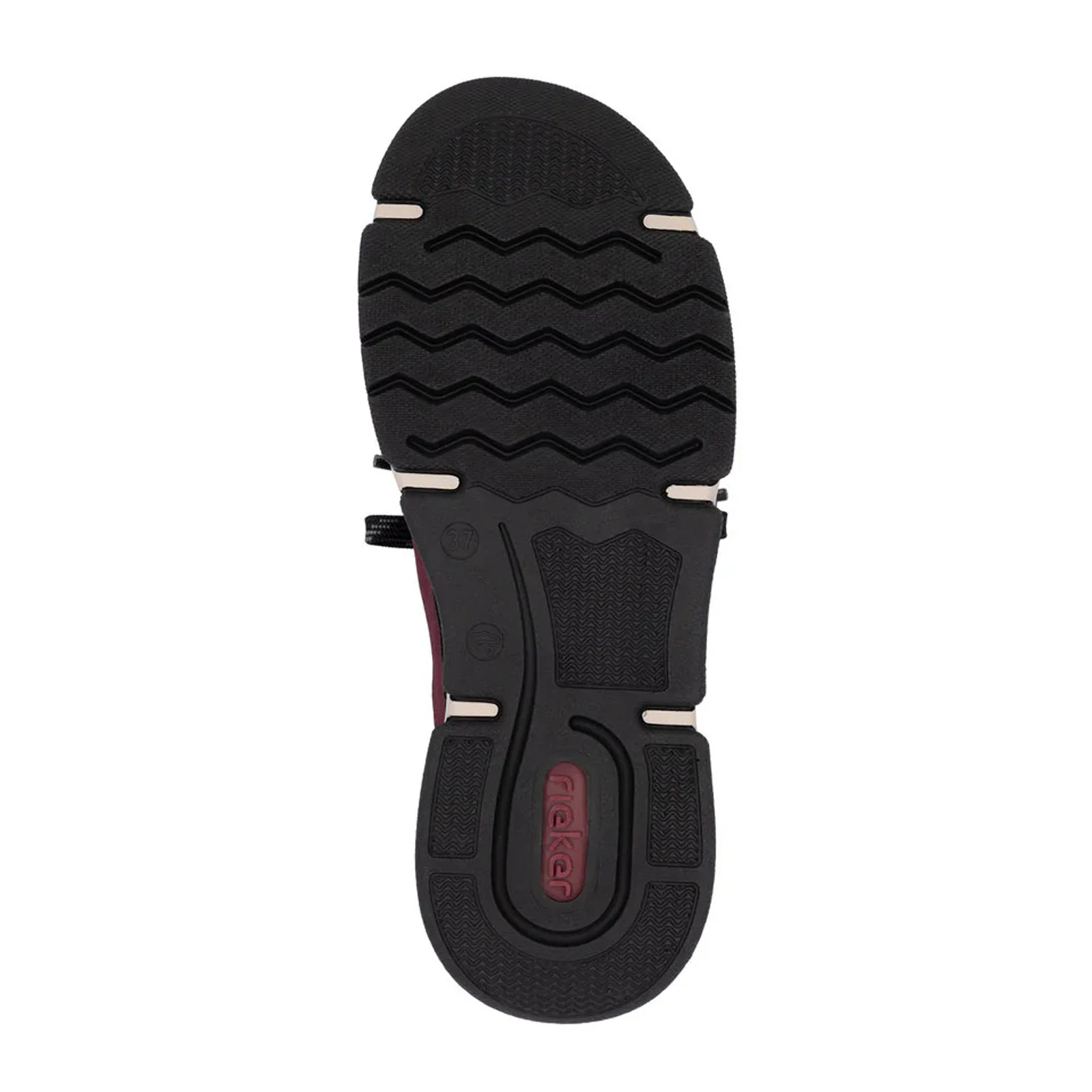 Rieker Angela 73 Sneaker (Women) - Bordeaux/Schwarz - Image 6