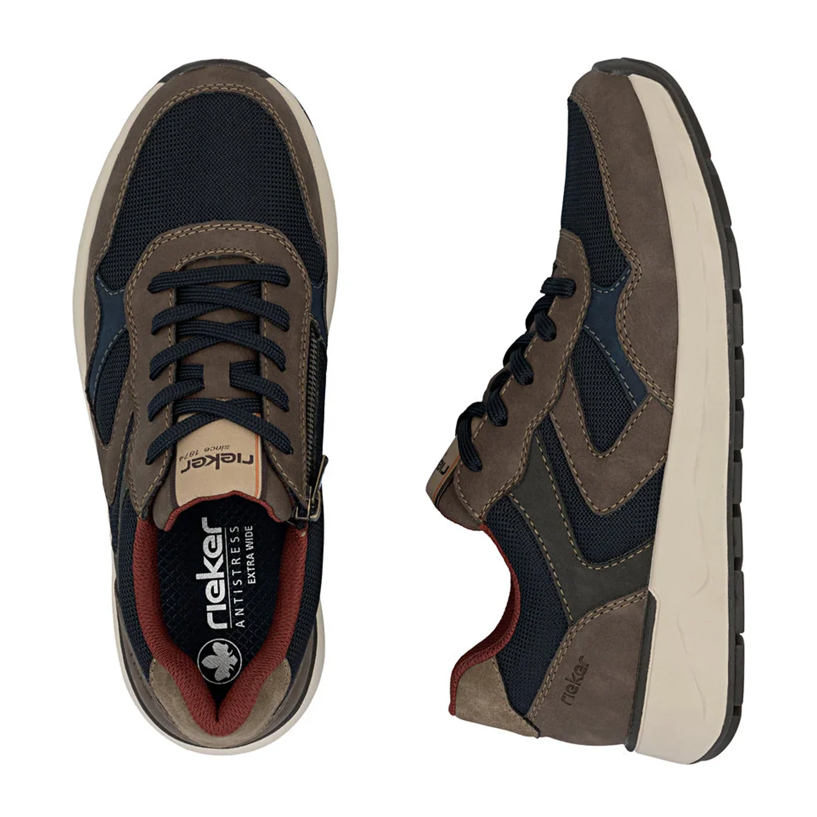 Rieker Bruce 01 Sneaker (Men) - Gaucho/Ozean/Ozean/Stromboli/Pfeffer - Image 6