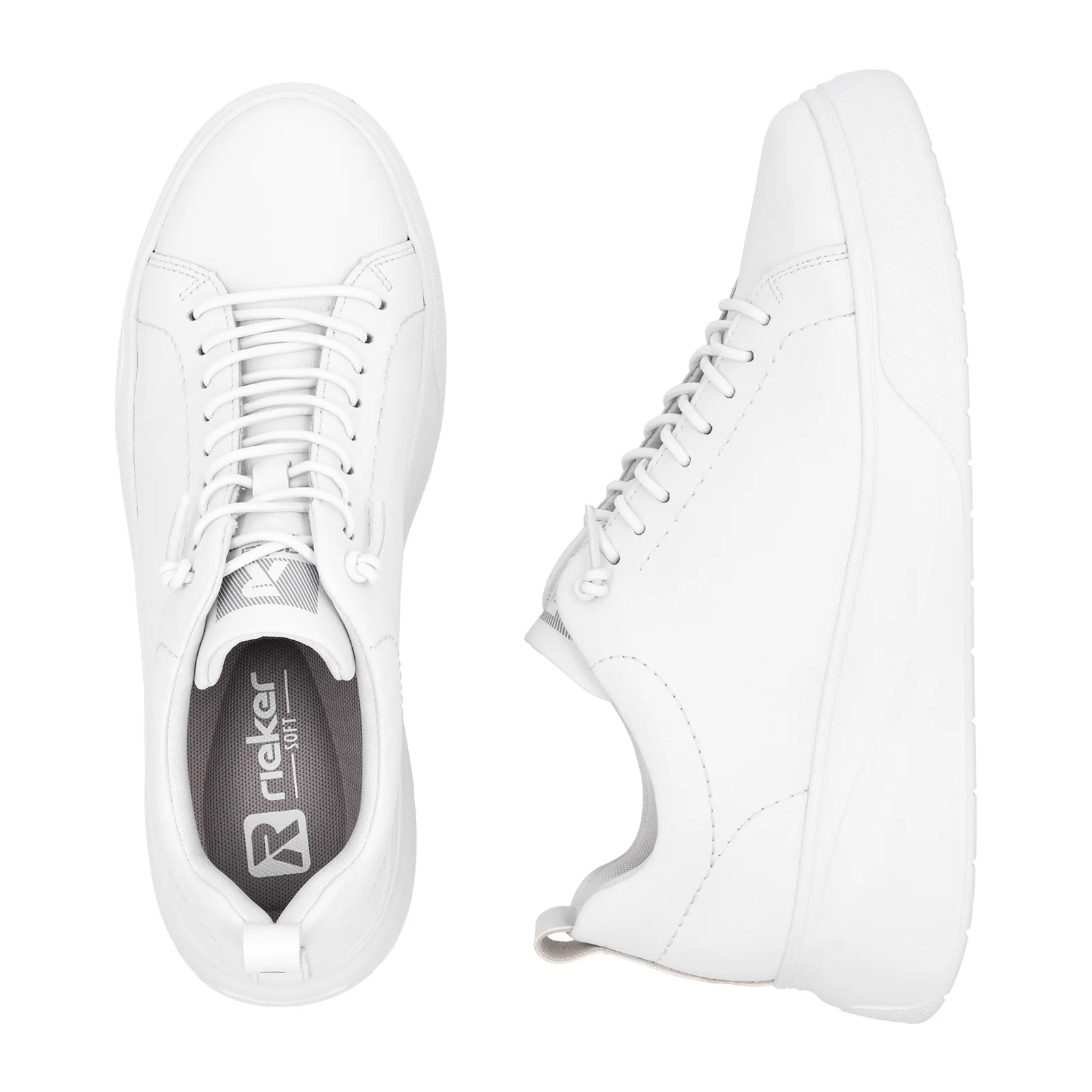 Rieker Carla 01 Sneaker (Women) - Weiss/Weiss - Image 8