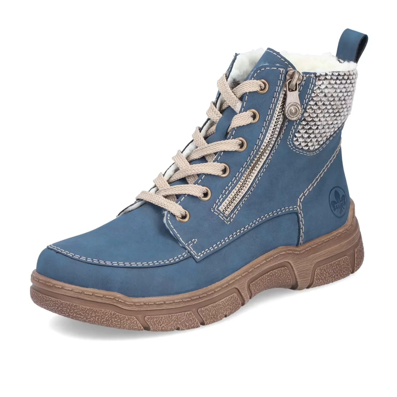 Rieker Debi 20 Boot (Women) - Jeans/Schwarz-Kiesel - Image 3