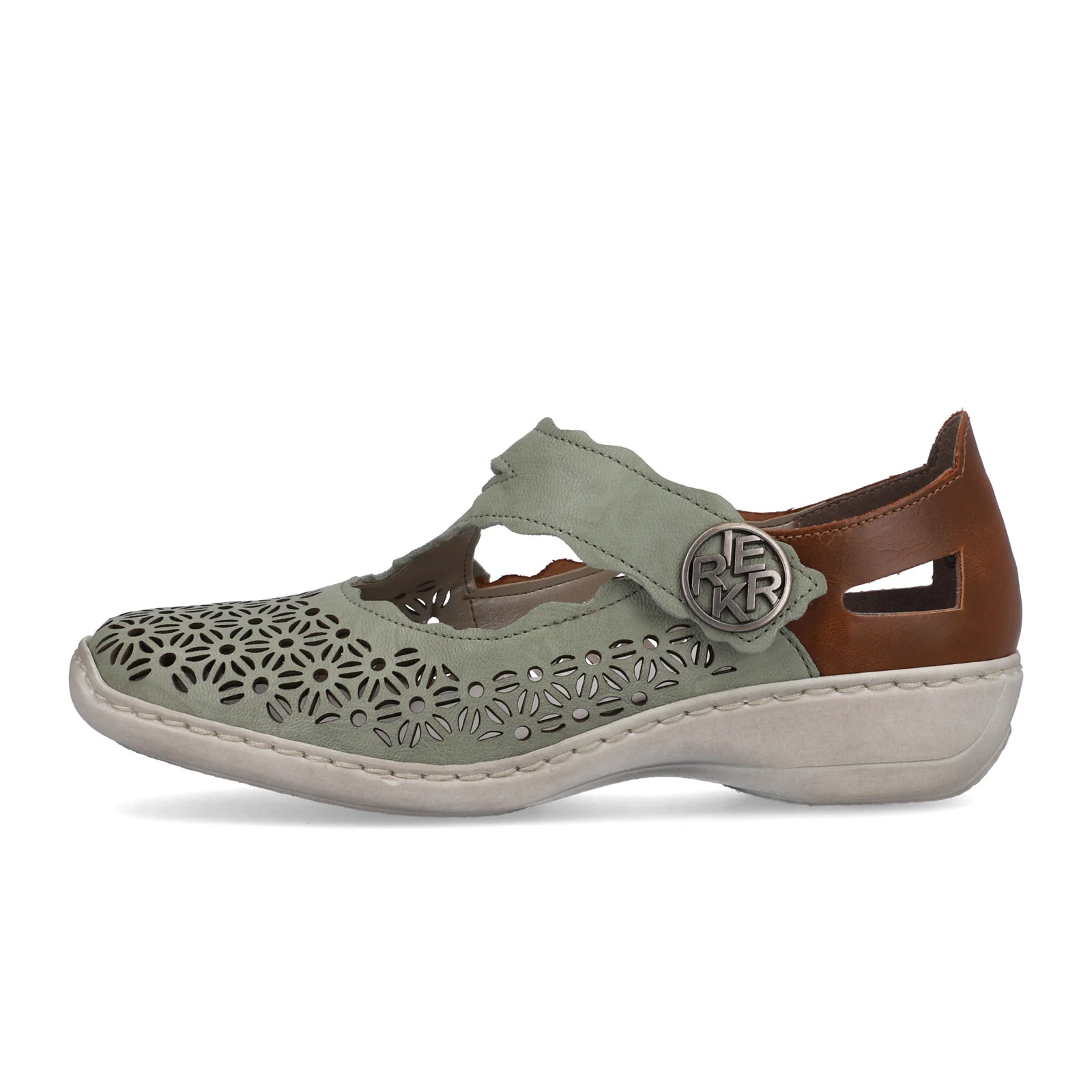 Rieker Doris G4 Mary Jane (Women) - Mint/Mogano - Image 2