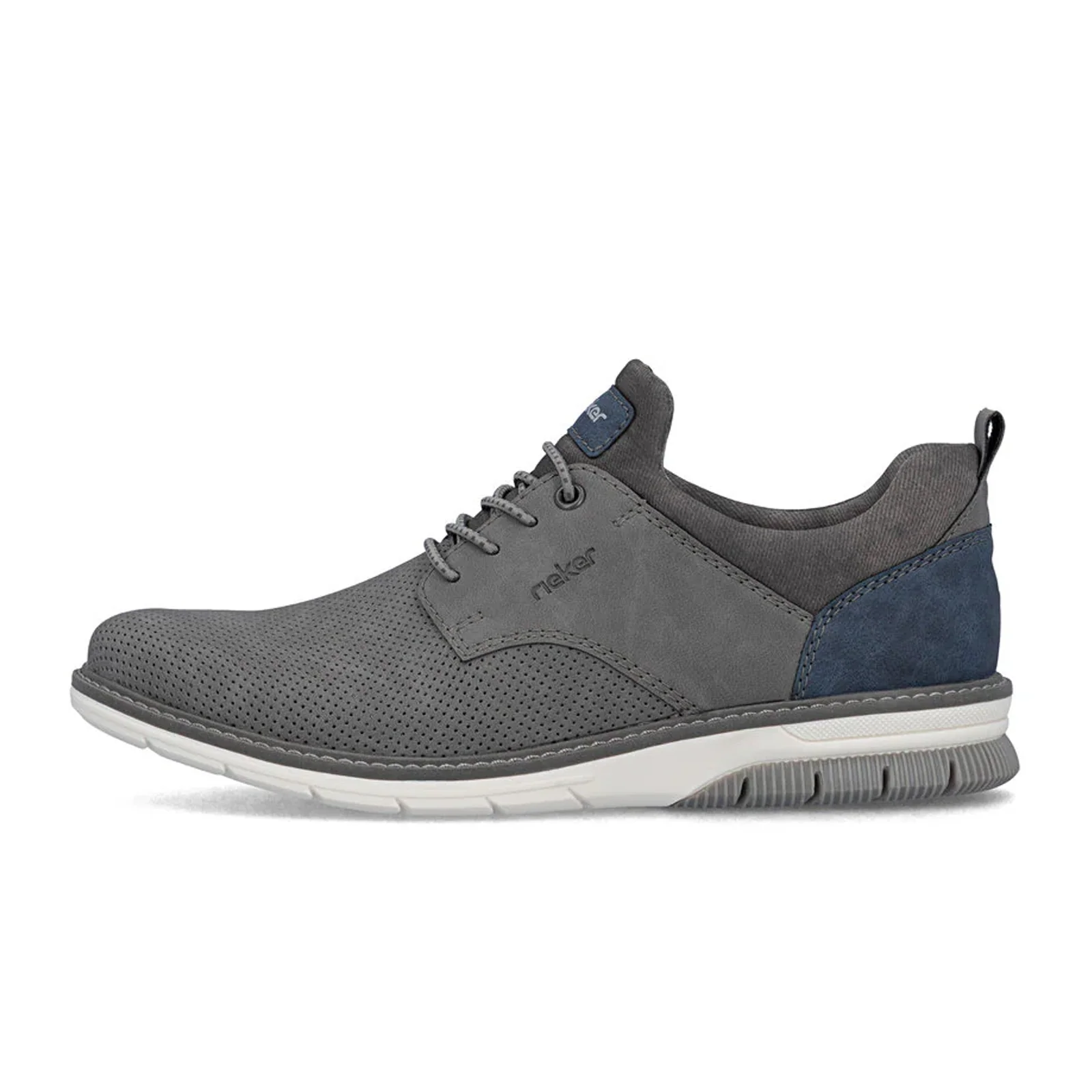 Rieker Dustin 50 Lace Up (Men) - Cenere/Denim/Rauch - Image 2