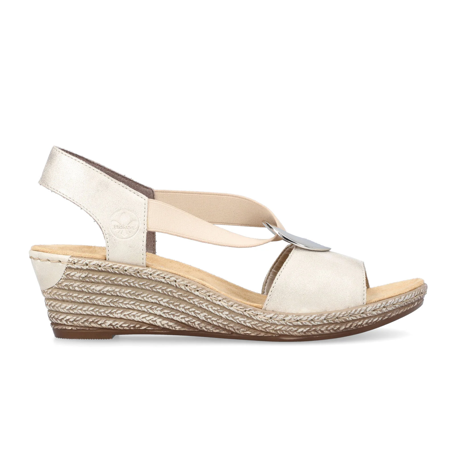 Rieker Fanni H6 Wedge Sandal (Women) - Muschel