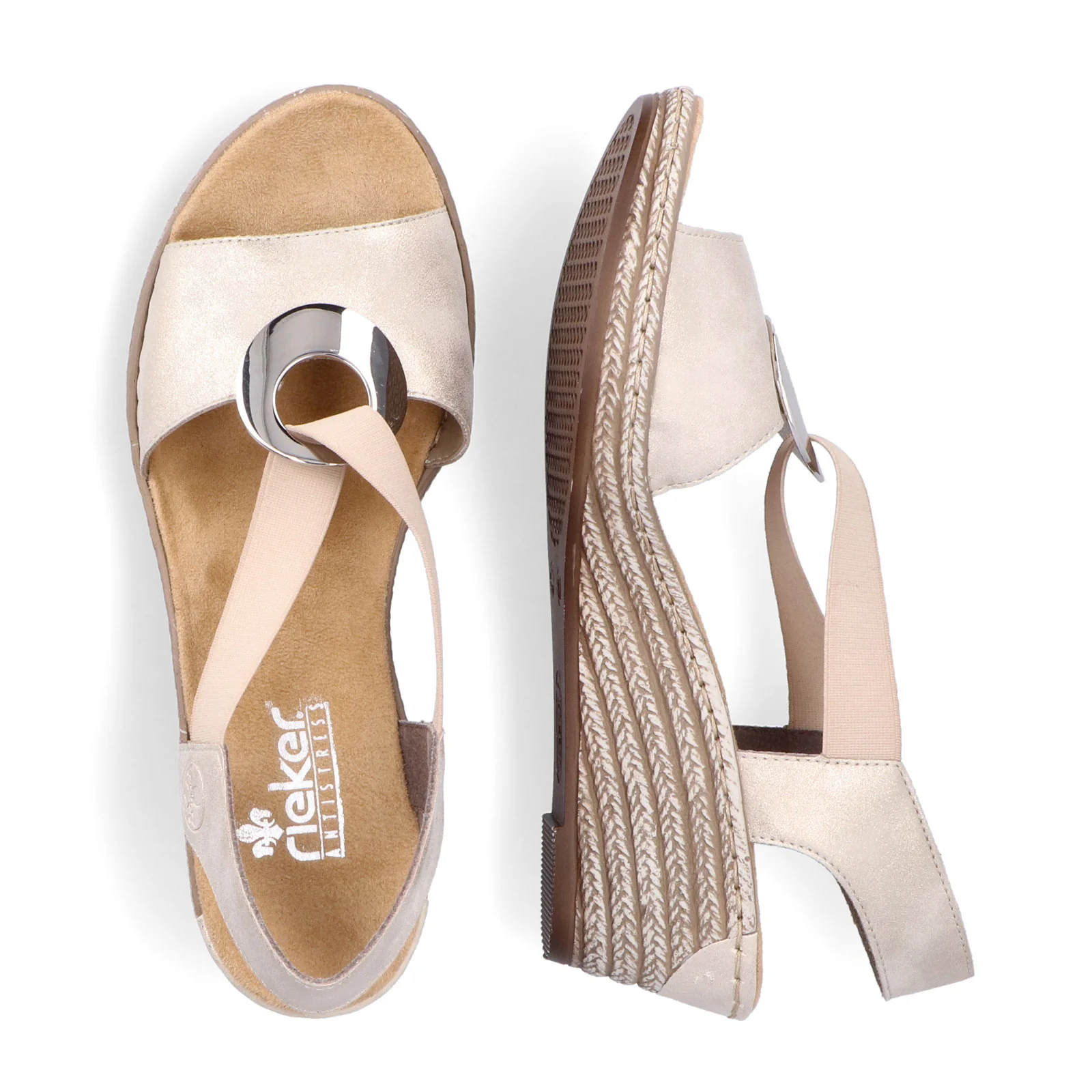 Rieker Fanni H6 Wedge Sandal (Women) - Muschel - Image 5