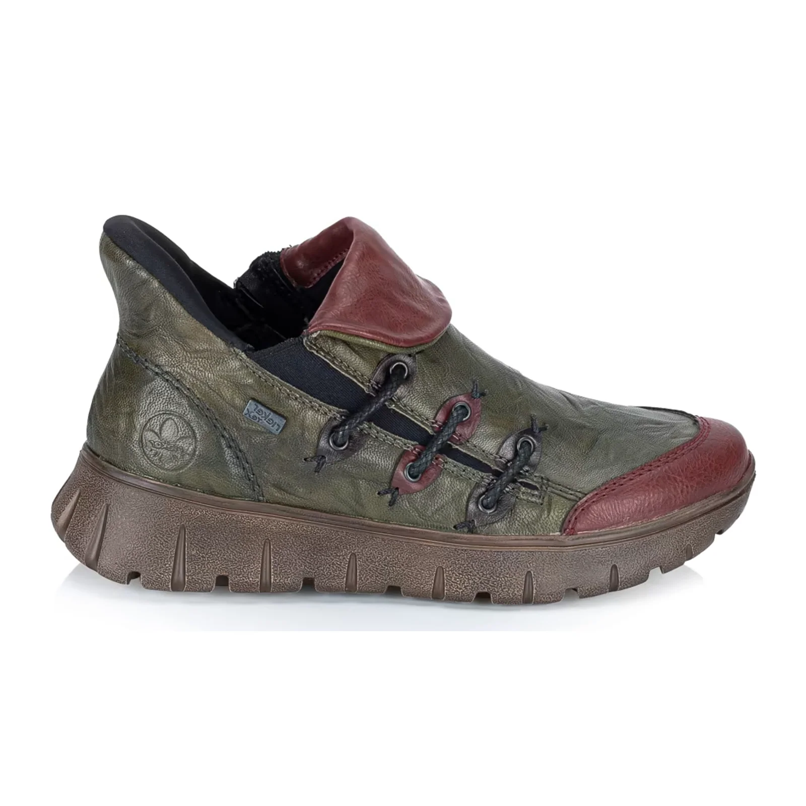 Rieker Heike 53 Ankle Boot (Women) - Wine/Efeu/Antik