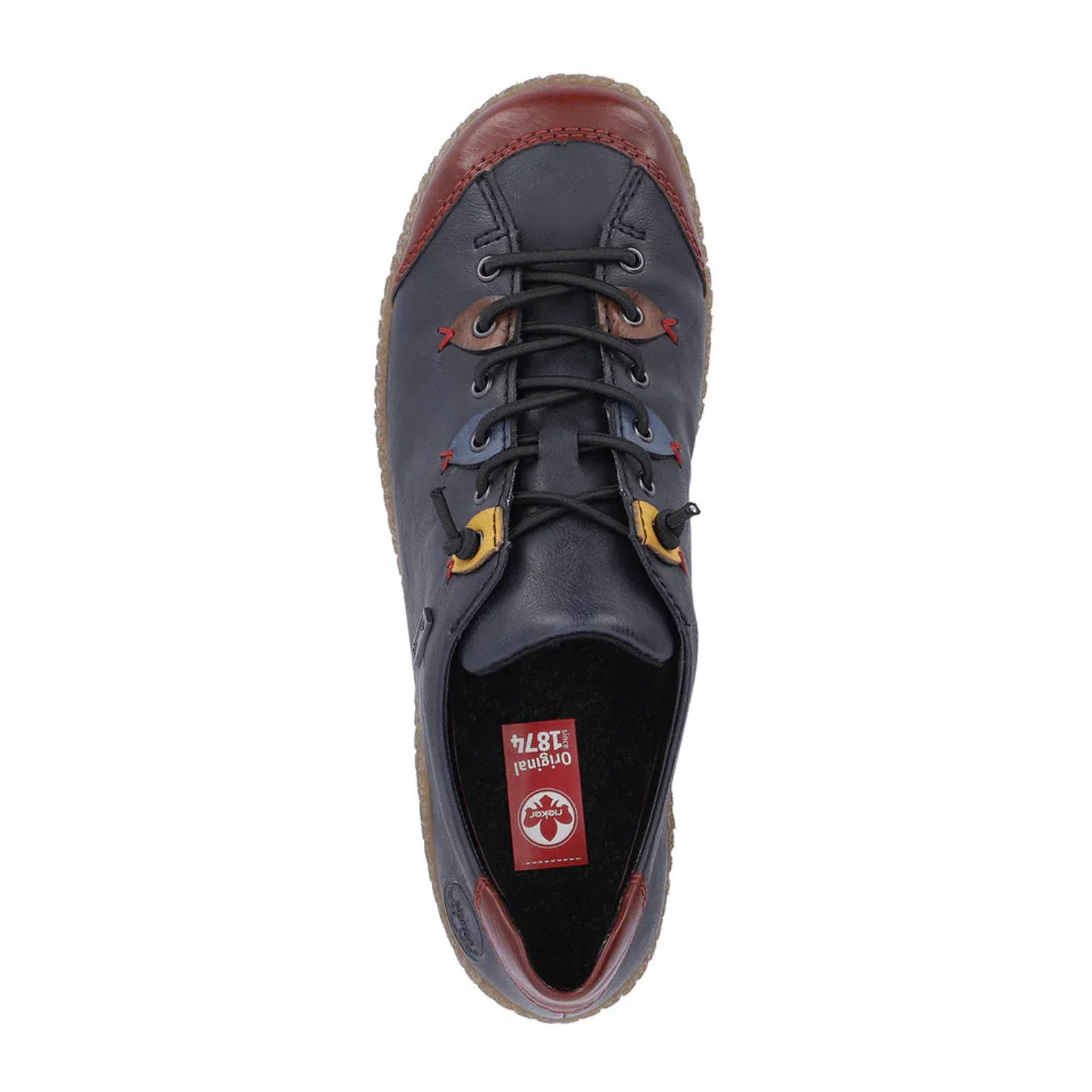 Rieker Liv 61 Sneaker (Women) - Wine/Ozean/Brandy/Royal - Image 6