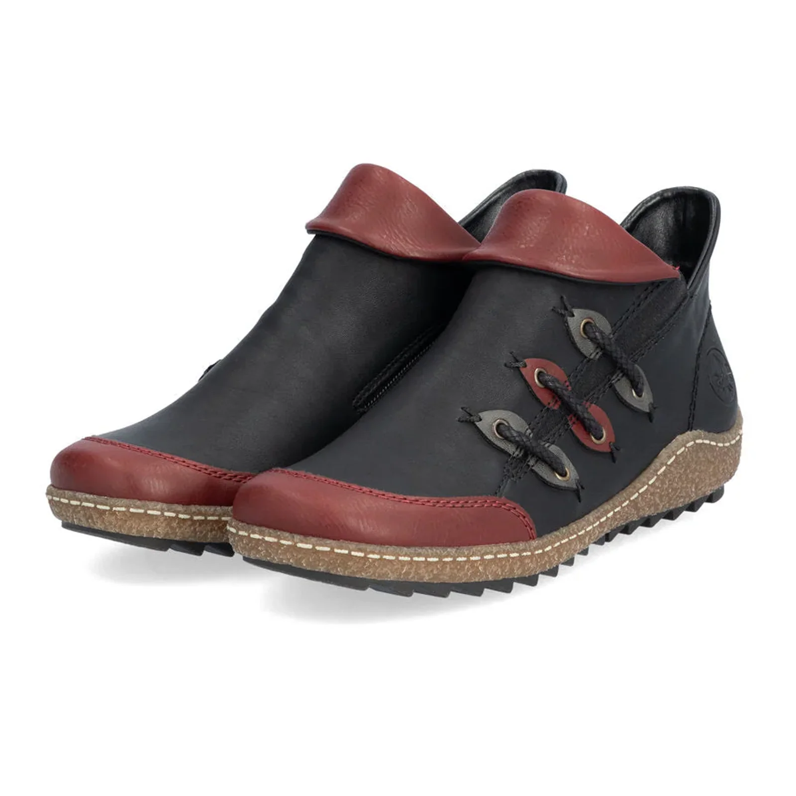 Rieker Liv 82 Boot (Women) - Wine/Schwarz/Smoke - Image 3