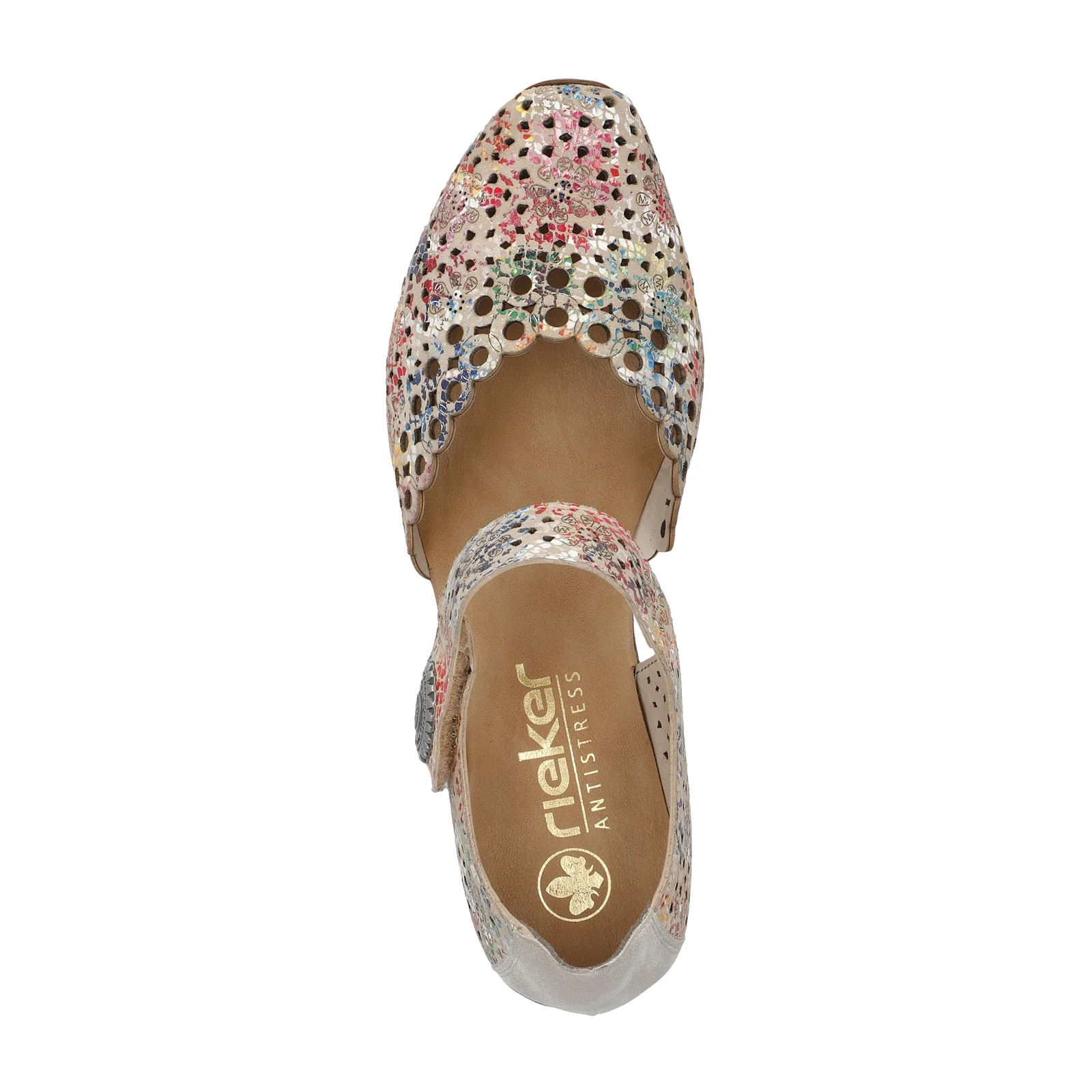 Rieker Mirjam 53 Heeled Sandal (Women) - Beige Multi - Image 5