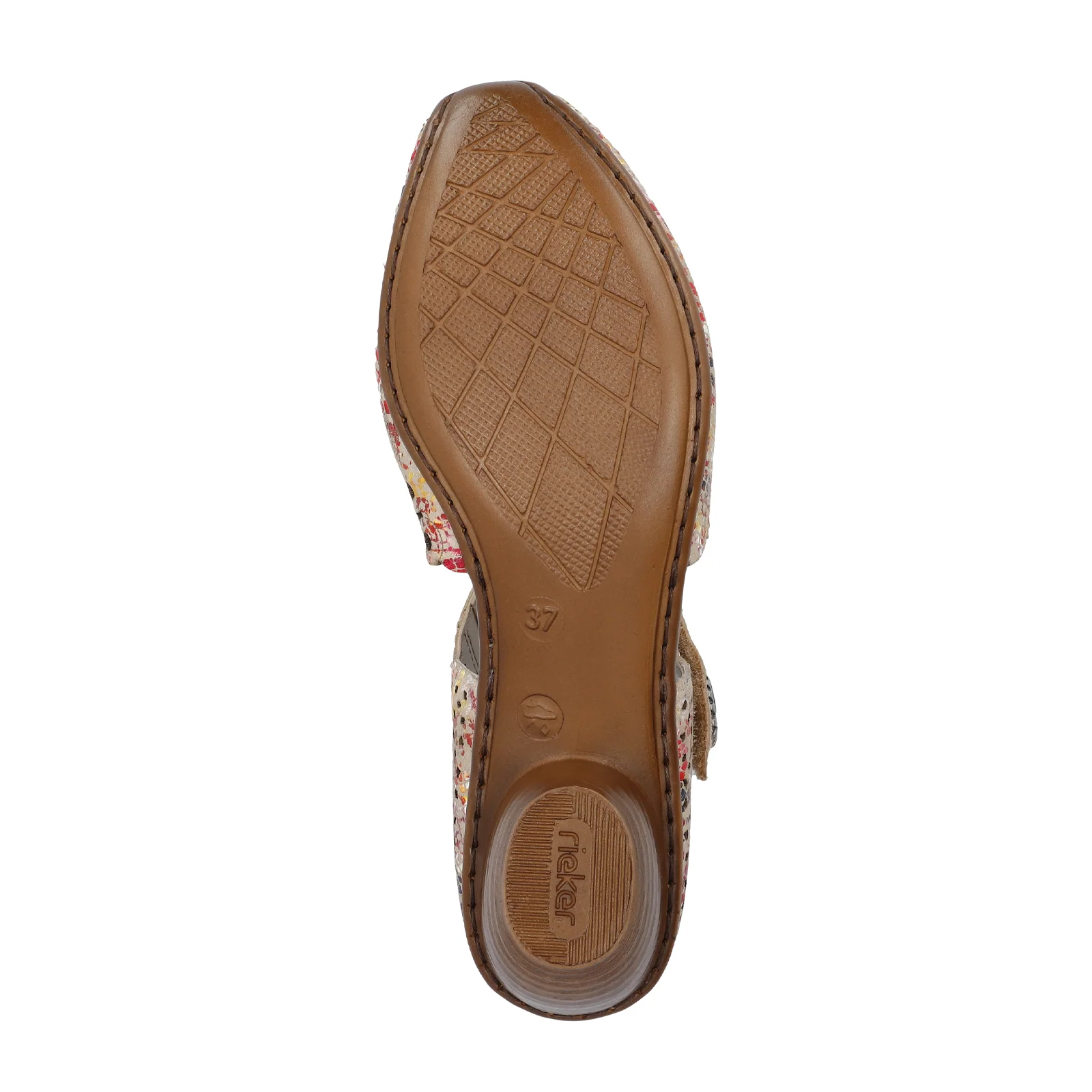 Rieker Mirjam 53 Heeled Sandal (Women) - Beige Multi - Image 6