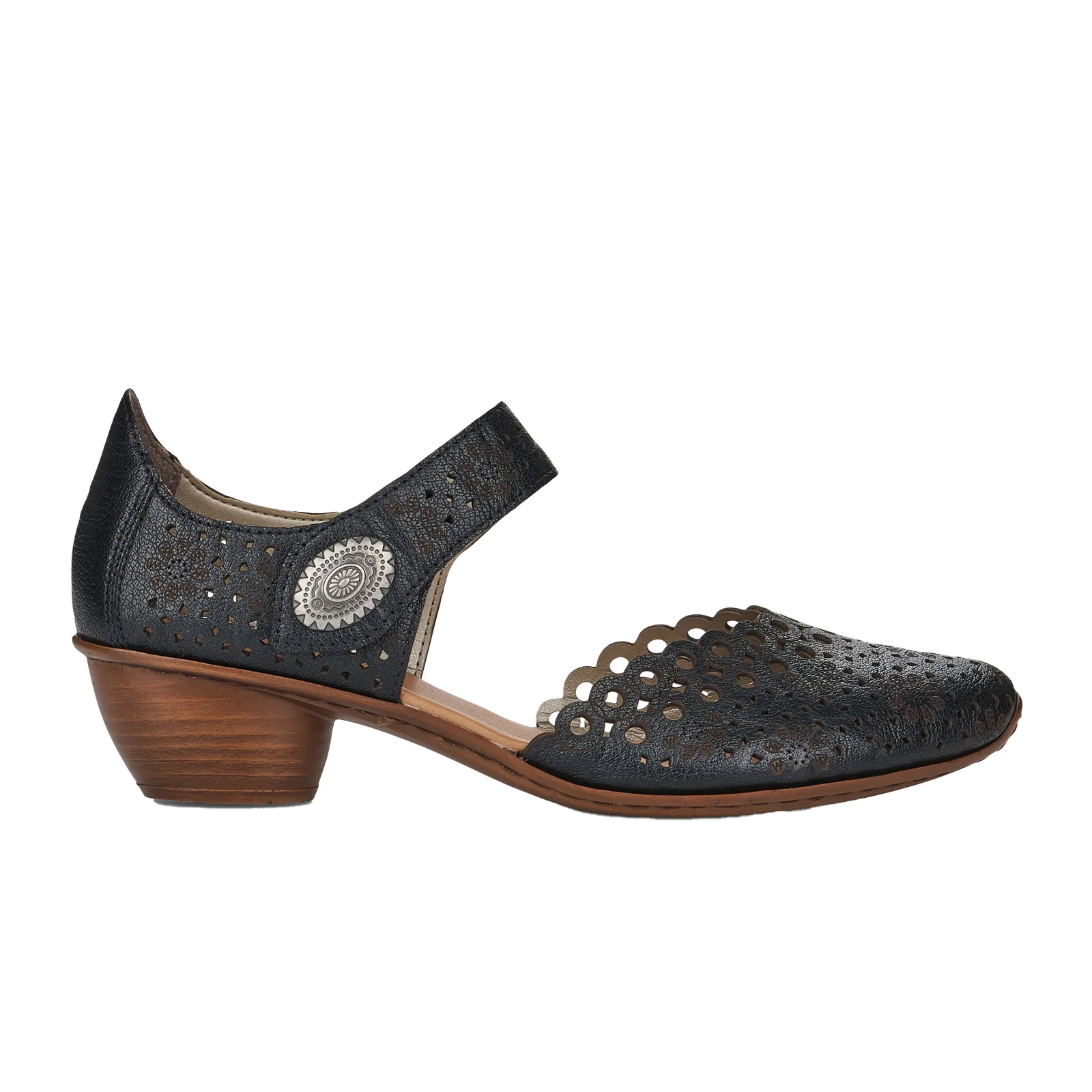 Rieker Mirjam 53 Heeled Sandal (Women) - Black
