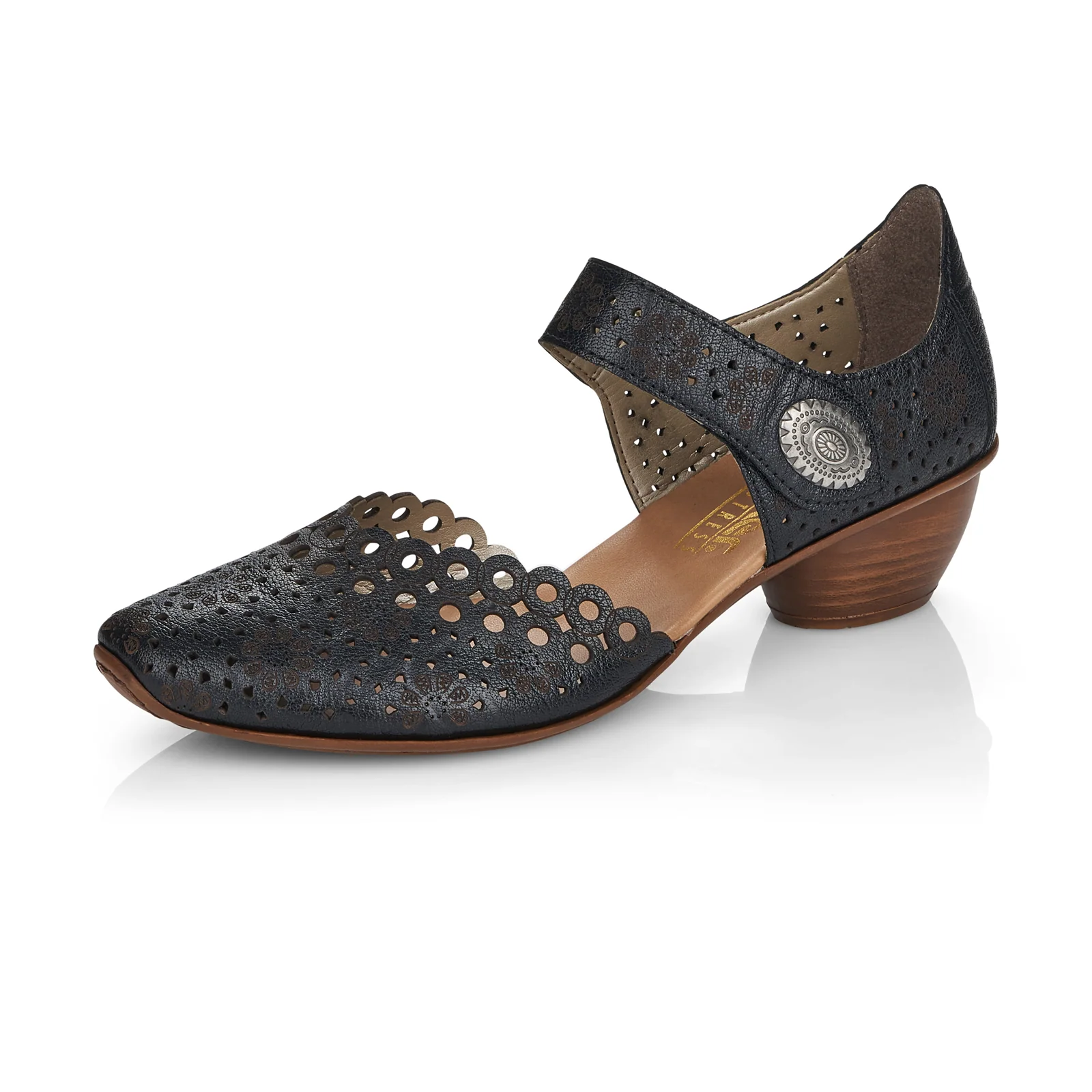 Rieker Mirjam 53 Heeled Sandal (Women) - Black - Image 3