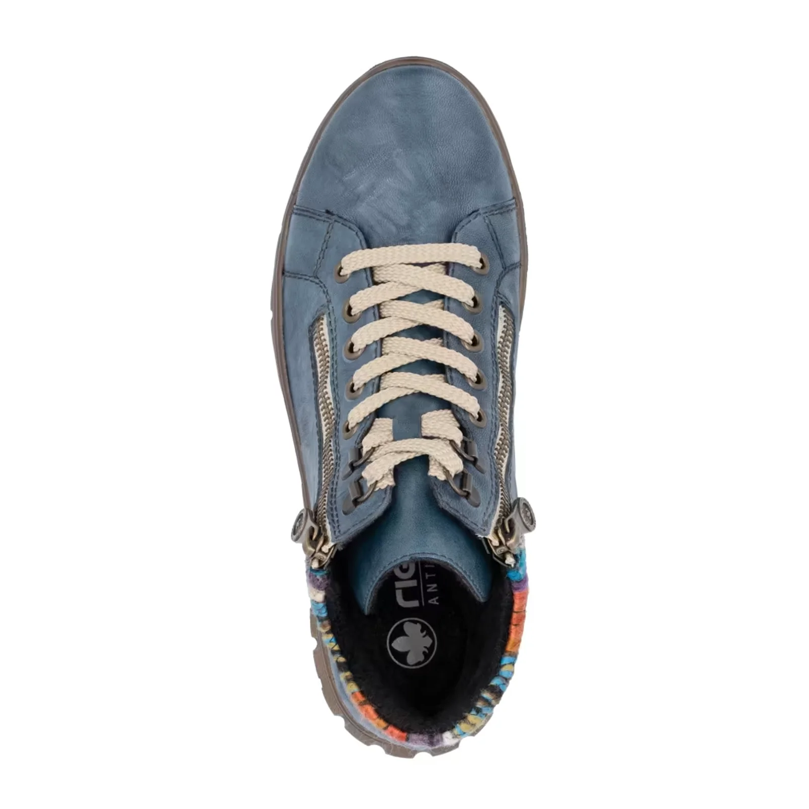 Rieker N1305 Heike Sneaker Boot (Women) - Baltik/Orange Multi - Image 7