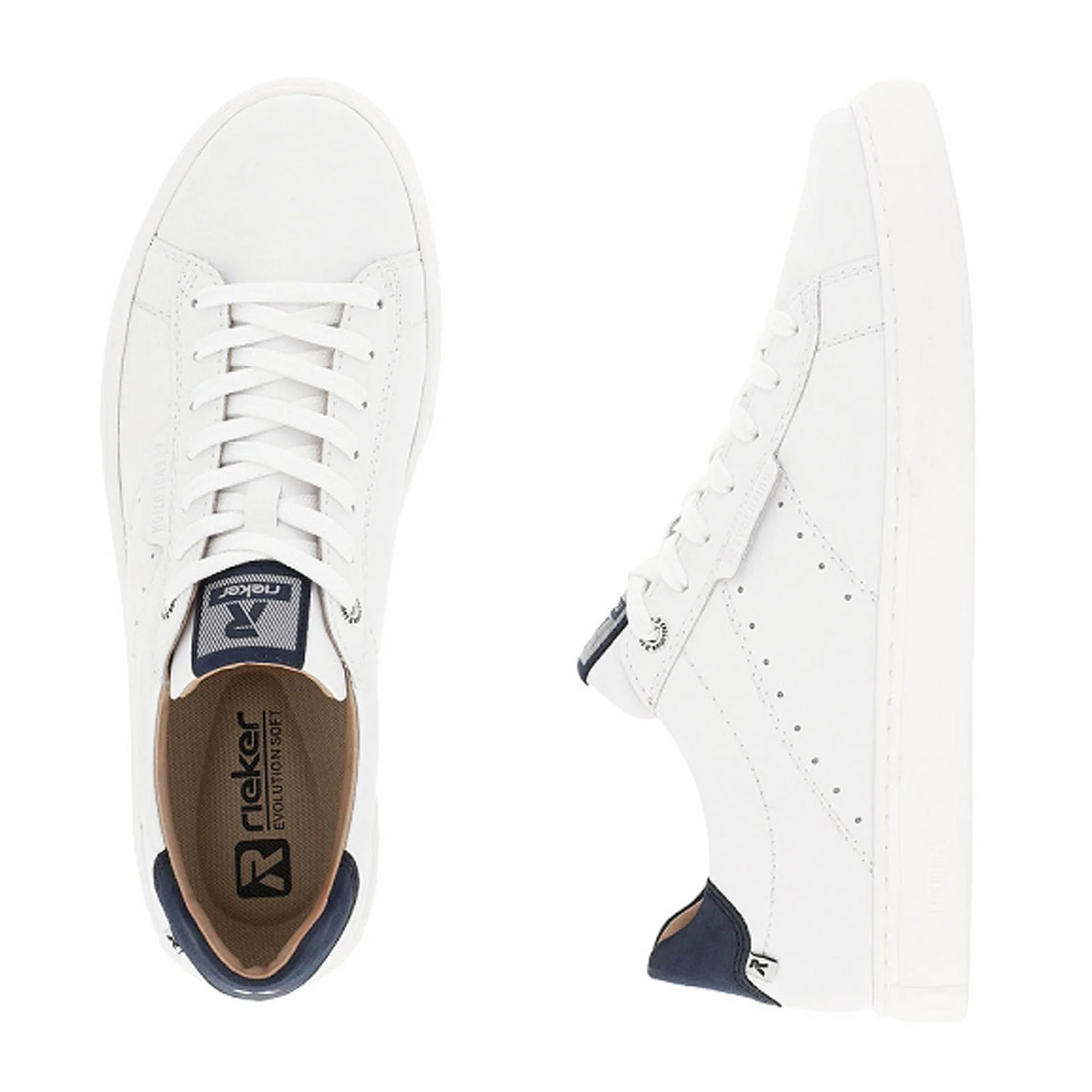 Rieker Nash 04 Sneaker (Men) - Weiss/Ozean - Image 2