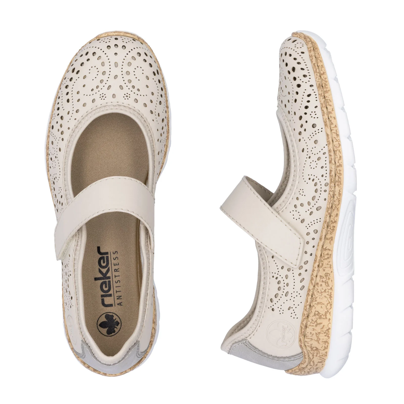 Rieker Nikita 99 Sneaker (Women) - Perle/Cement - Image 7