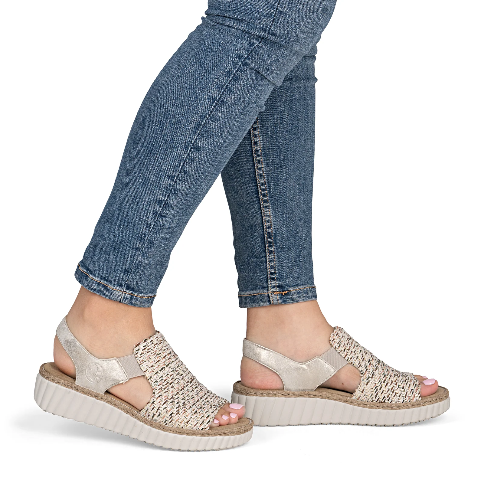 Rieker Rachel 76 Backstrap Sandal (Women) - Tan Multi - Image 9