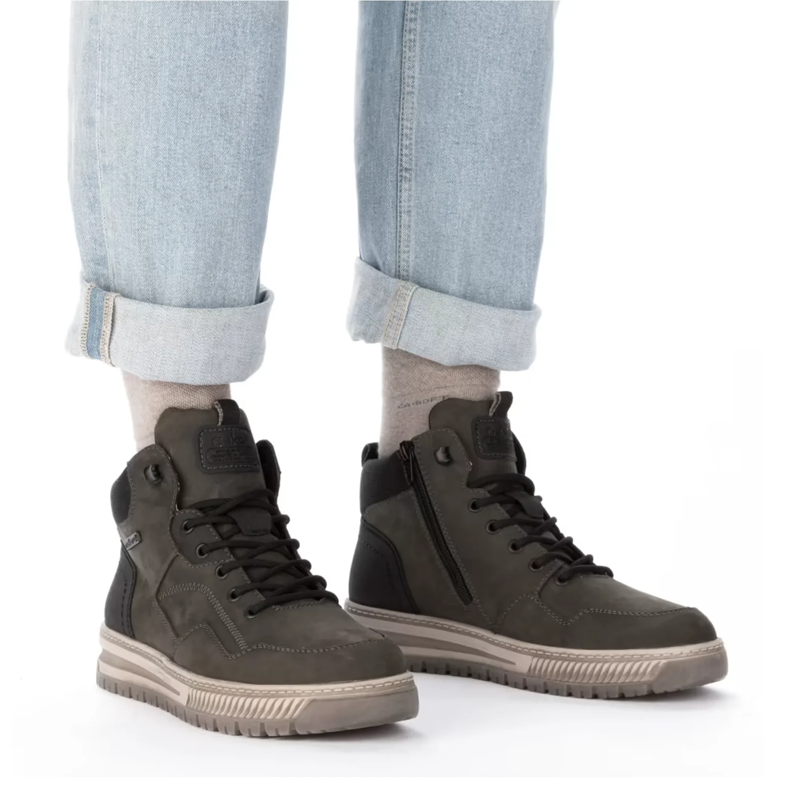 Rieker Ralf 54 Sneaker Boot (Men) - Moor/Schwarz/Schwarz - Image 9
