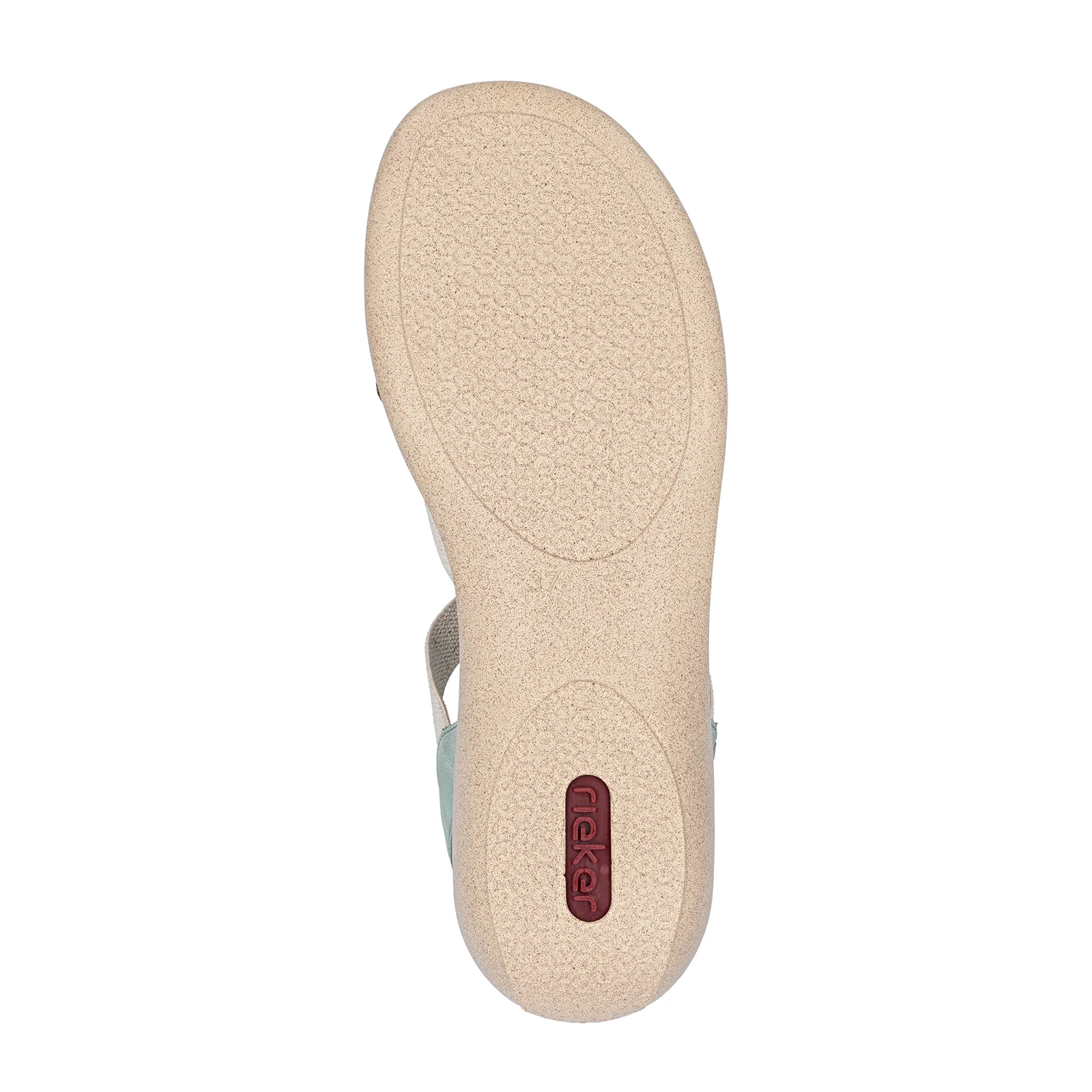 Rieker Regina 52 Backstrap Sandal (Women) - Beige/Cayenne/Mint - Image 9