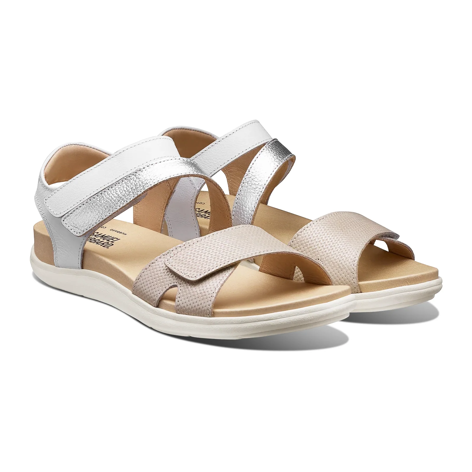 Samuel Hubbard Capri Backstrap Sandal (Women) - Textured Pearl Leather - Image 3