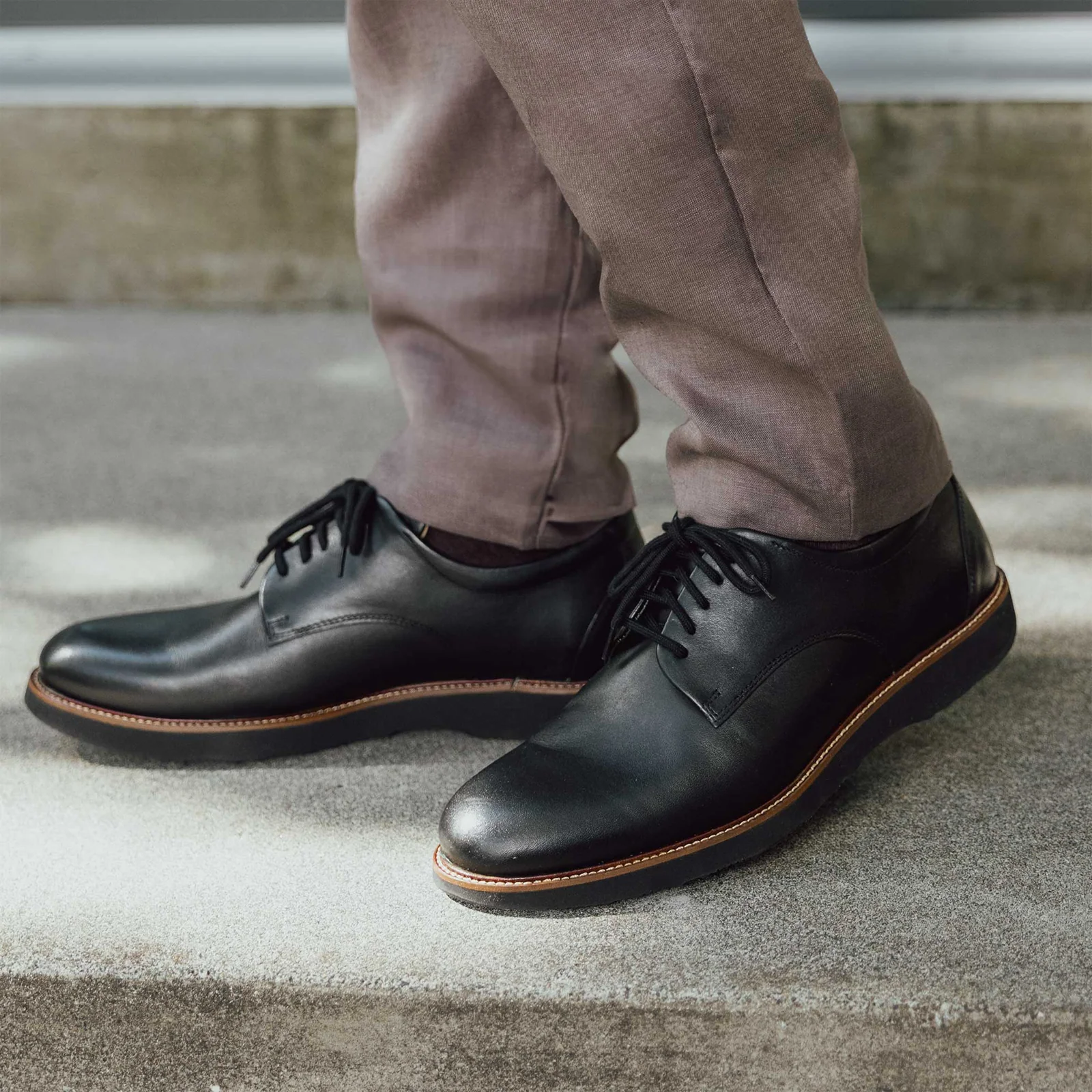 Samuel Hubbard Founder Oxford (Men) - Black Leather - Image 7