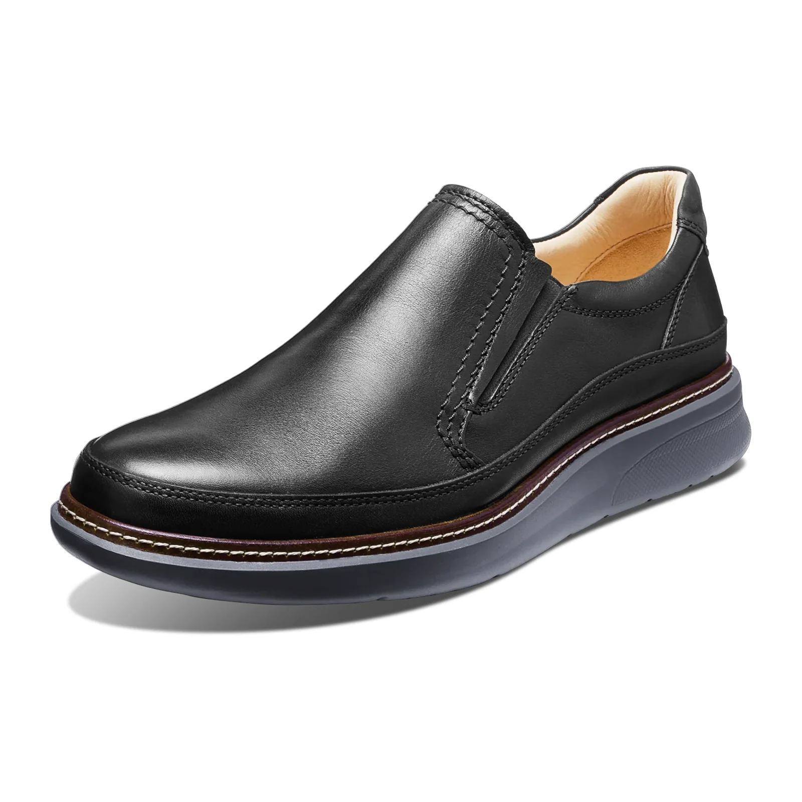 Samuel Hubbard Rafael Hybrid Slip On (Men) - Black Leather - Image 2