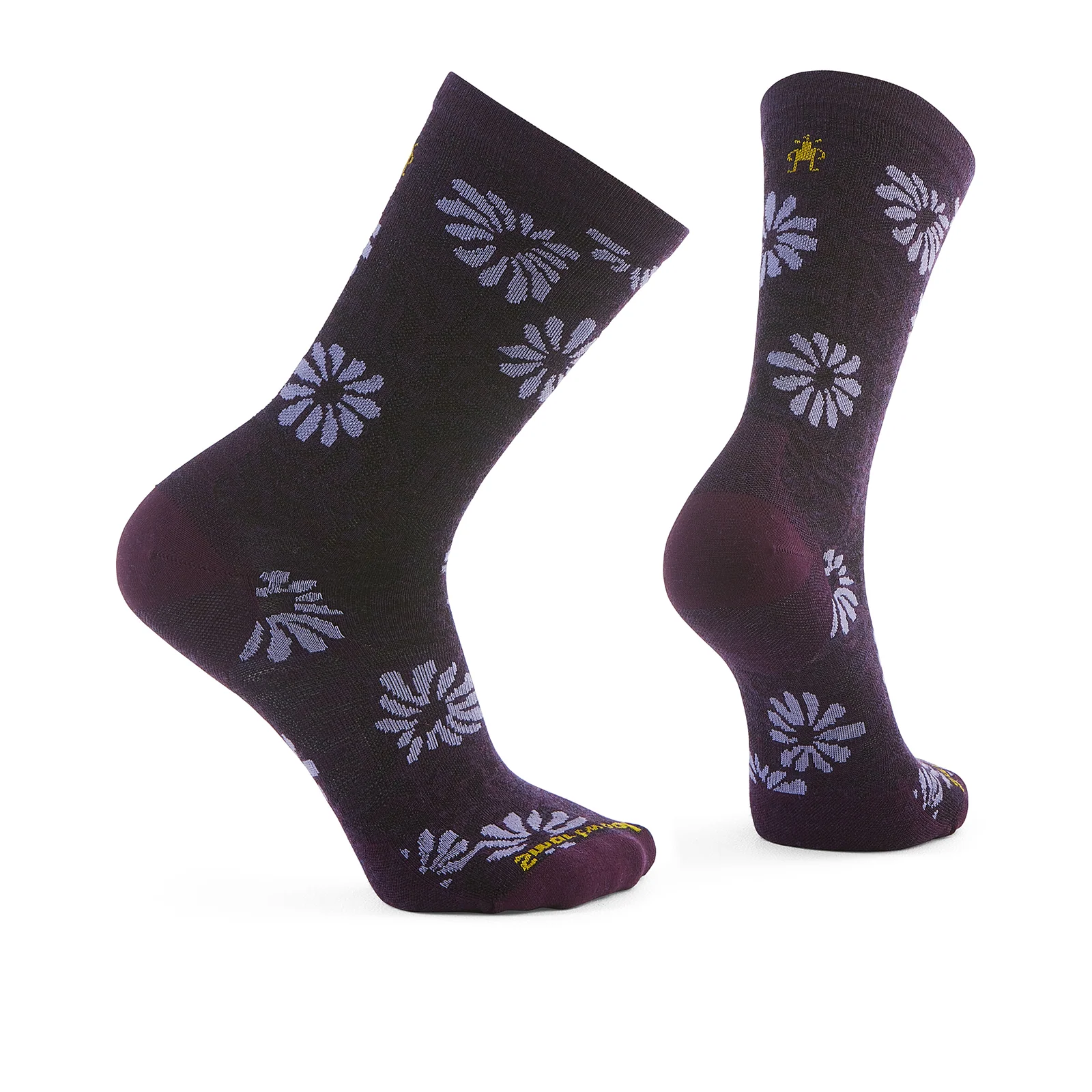 Smartwool Everyday Floral Crew Sock (Unisex) - Purple Iris