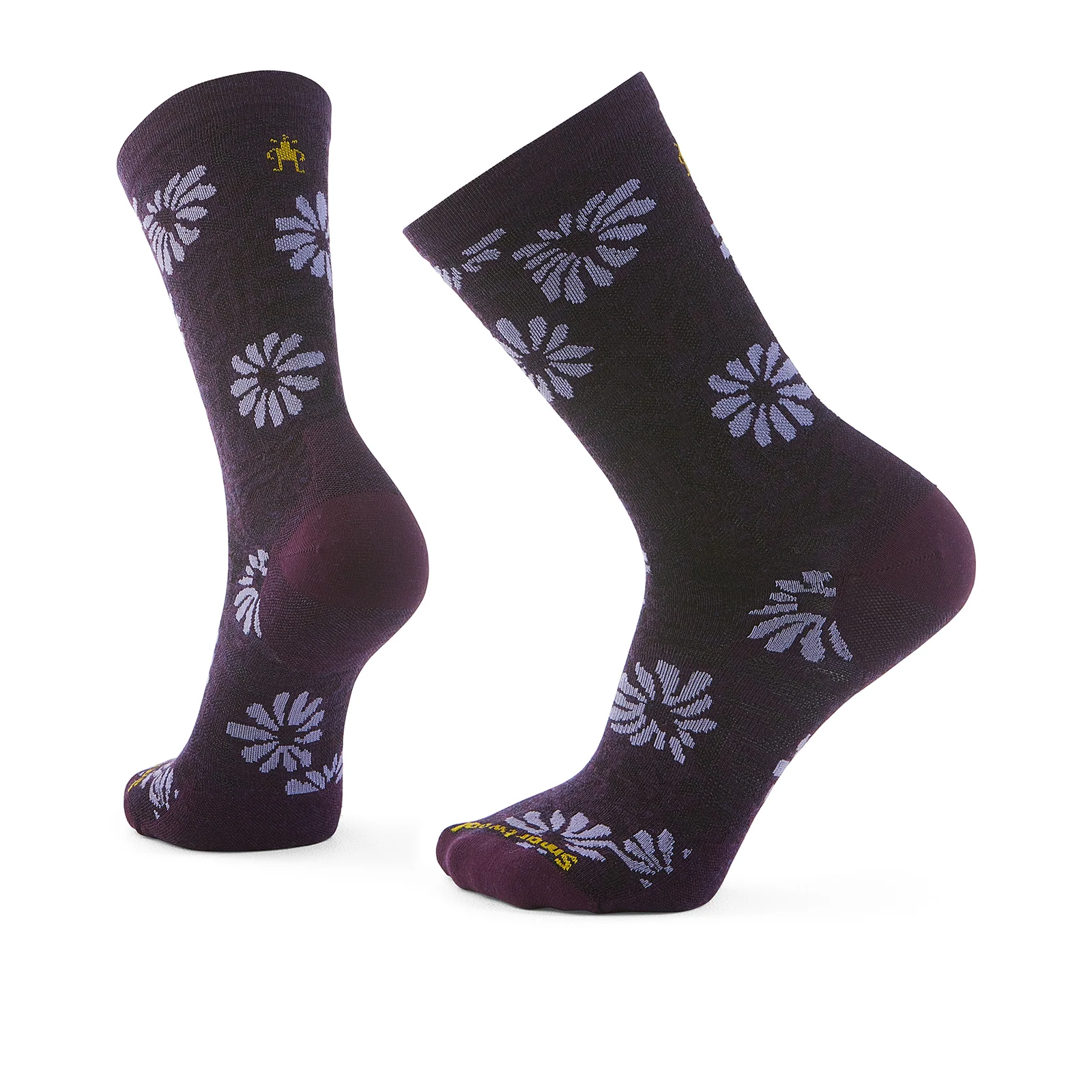 Smartwool Everyday Floral Crew Sock (Unisex) - Purple Iris - Image 2