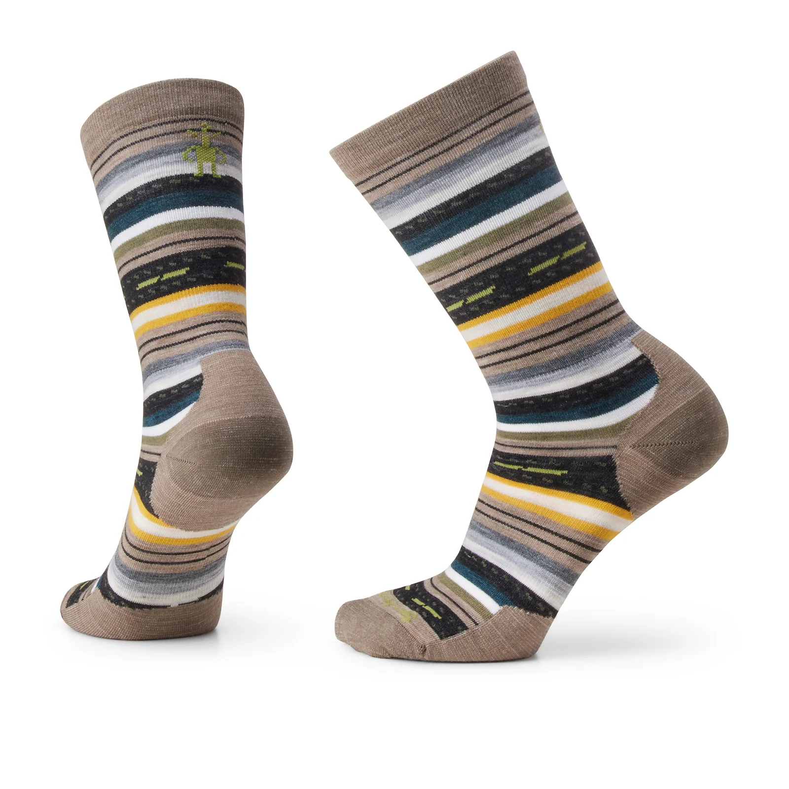 Smartwool Everyday Margarita Crew Sock (Unisex) - Fossil - Image 2