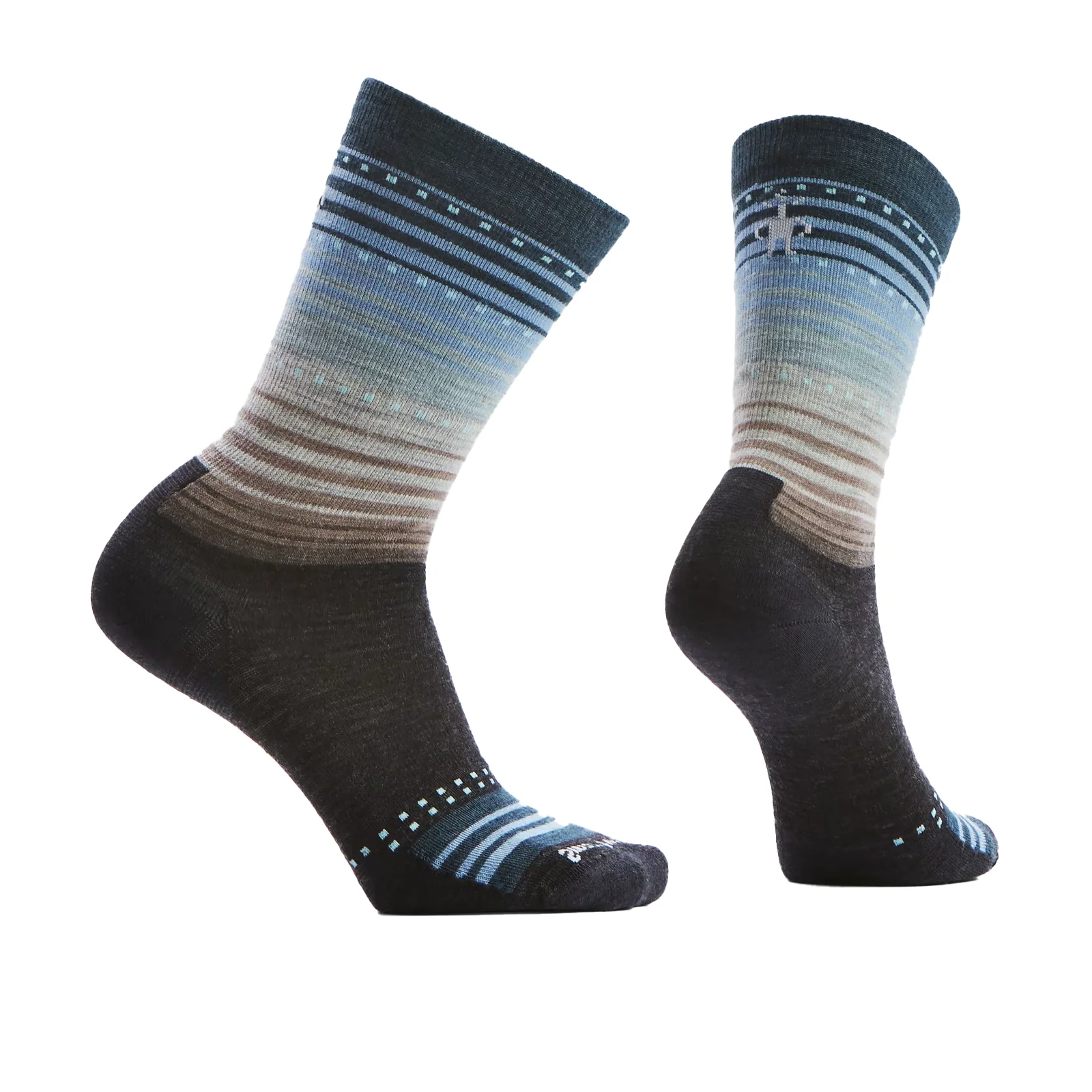 Smartwool Everyday Stitch Stripe Crew Sock (Unisex) - Charcoal/Ash