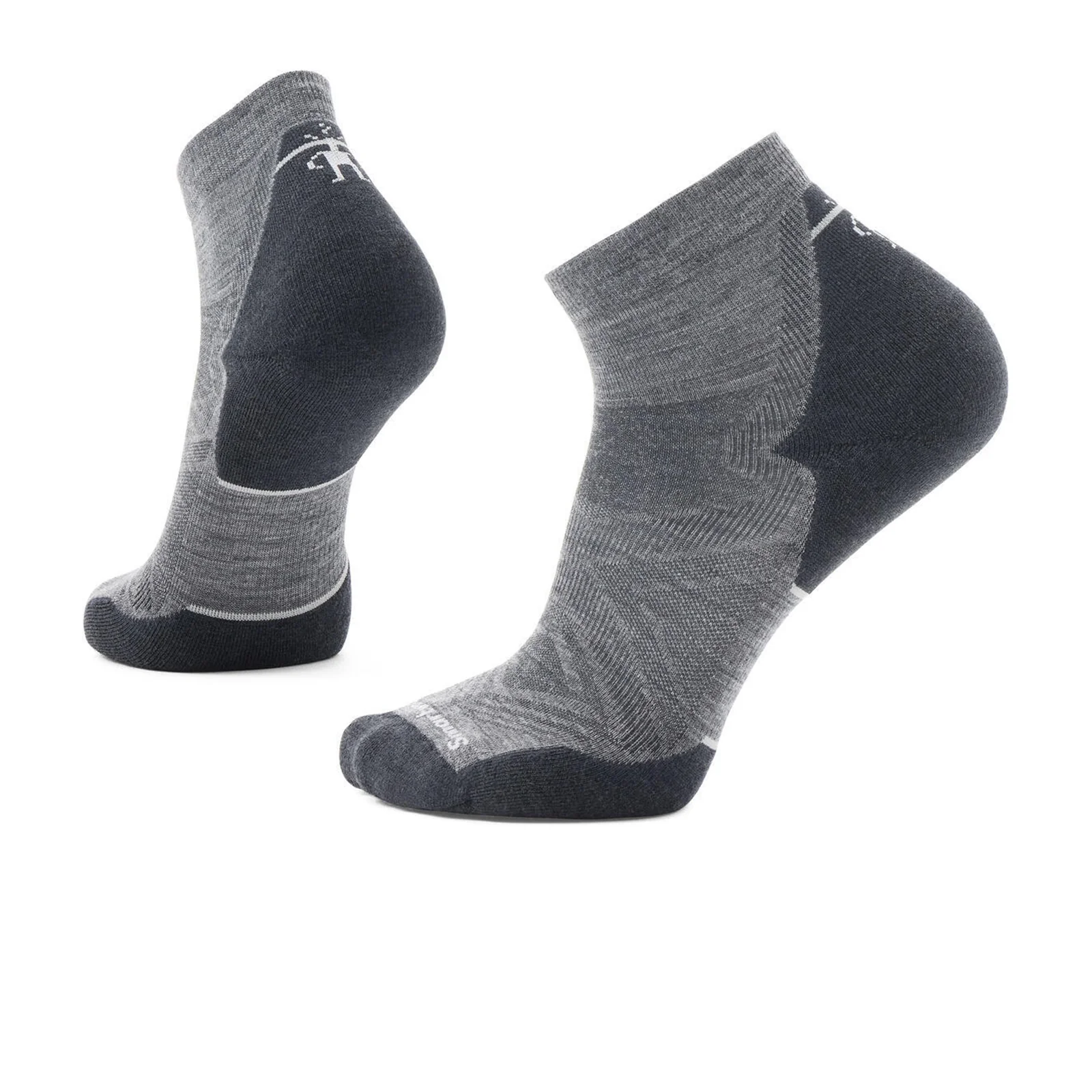 Smartwool Run Targeted Cushion Ankle Sock (Men) - Medium Gray - Image 2