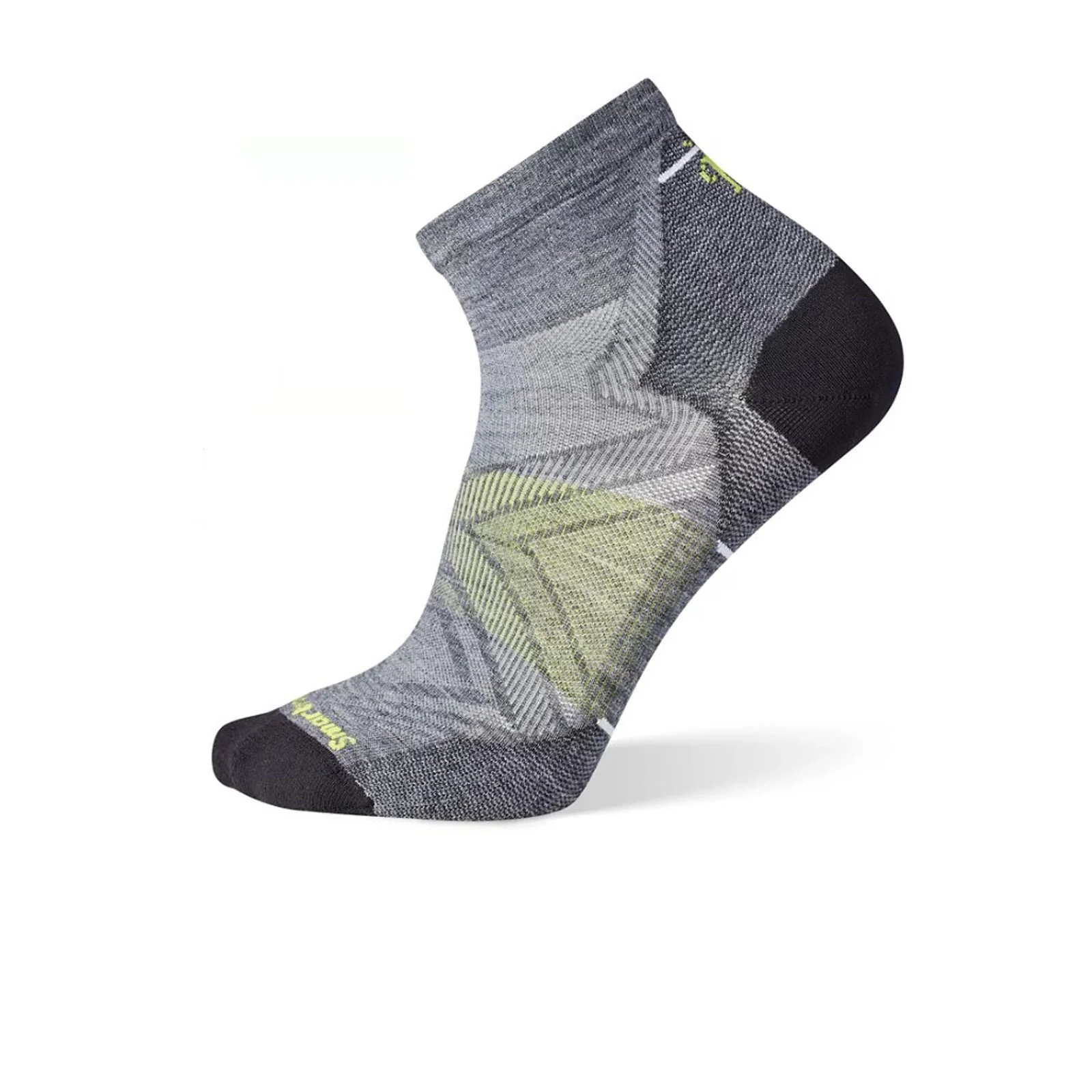 Smartwool Run Zero Cushion Ankle Sock (Men) - Medium Grey - Image 2