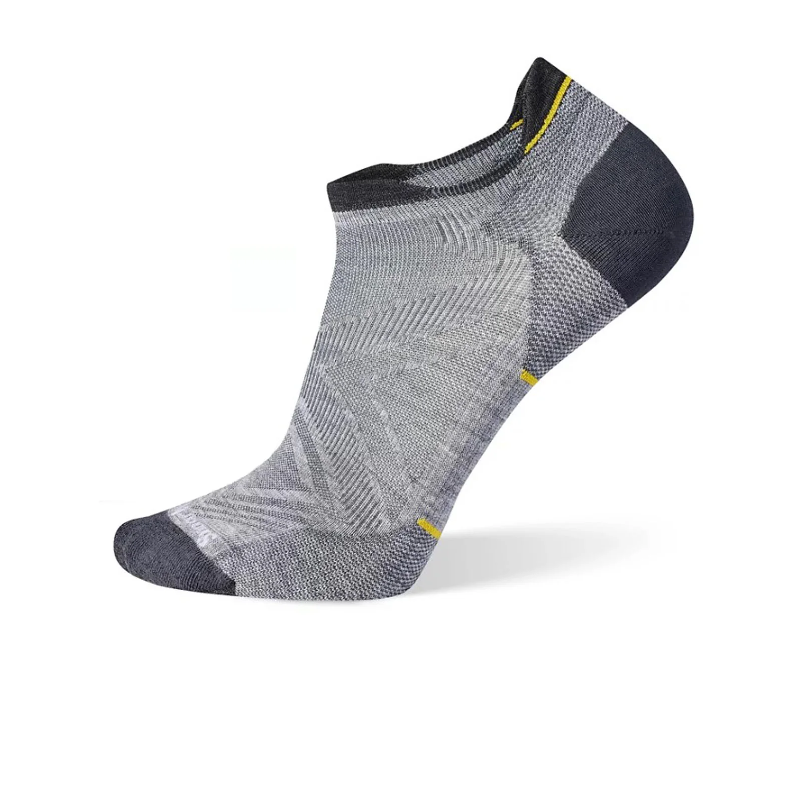 Smartwool Run Zero Cushion Low Ankle Sock (Men) - Light Gray - Image 2