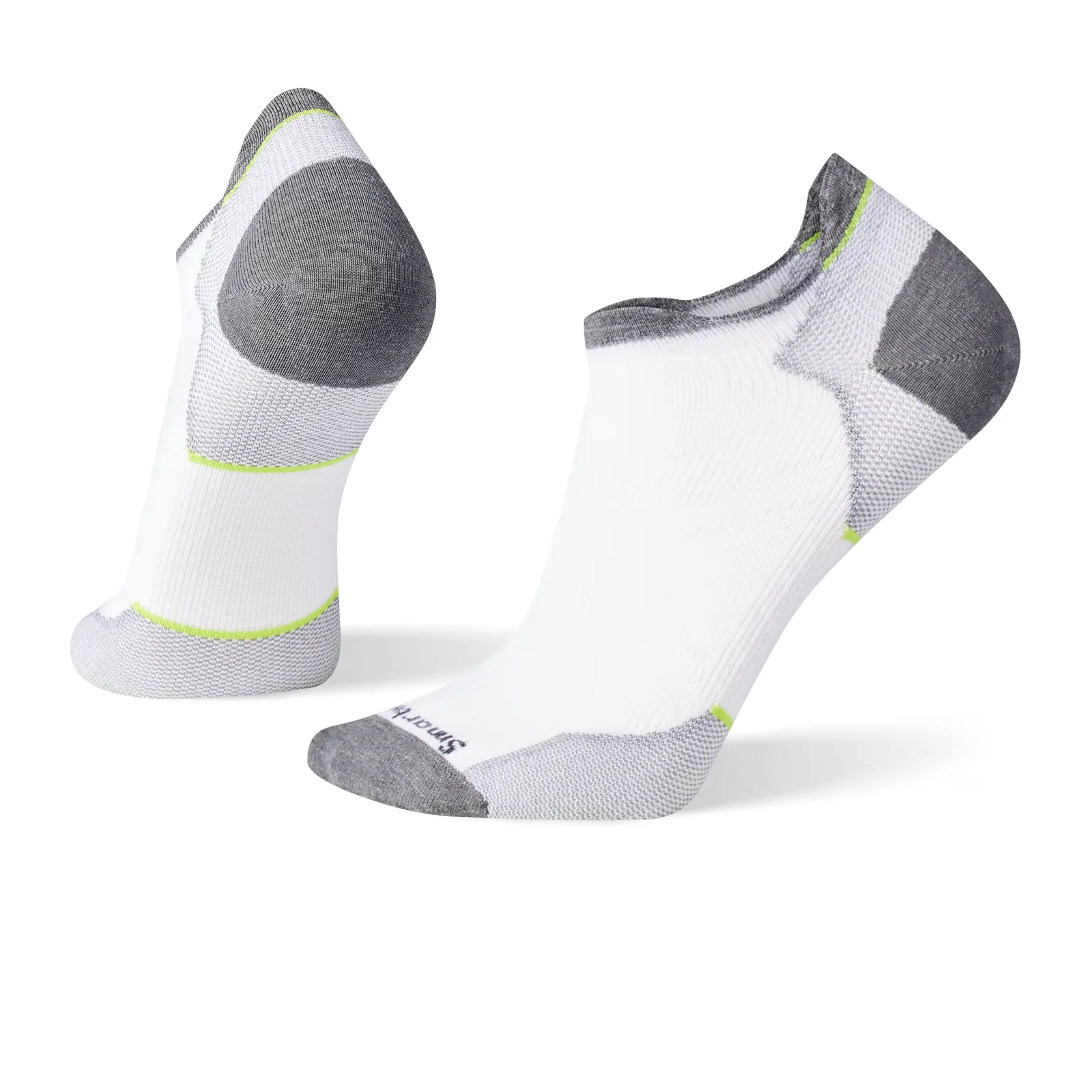 Smartwool Run Zero Cushion Low Ankle Sock (Men) - White - Image 2