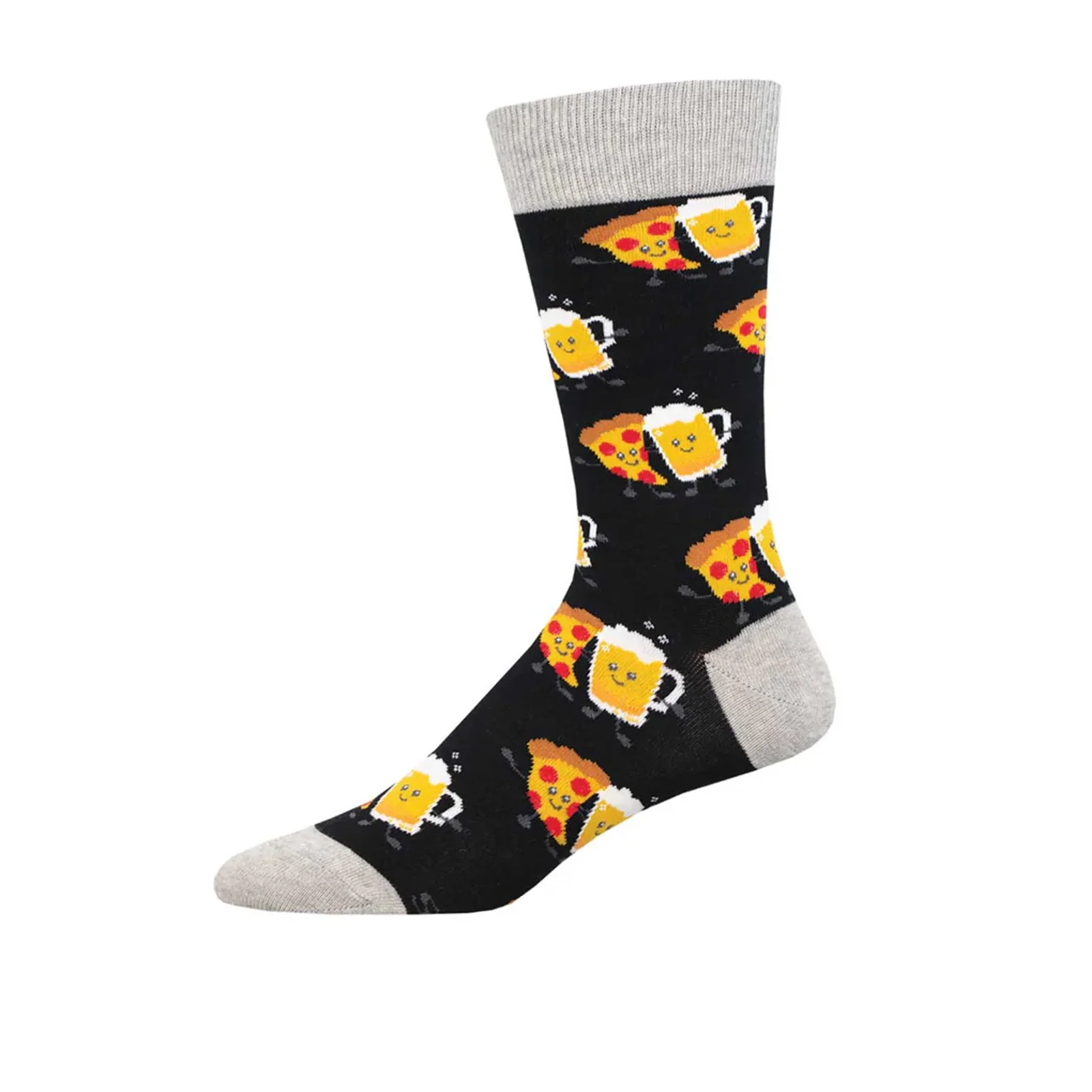 SockSmith Drinking Buddies Crew Sock (Men) - Black - Image 2