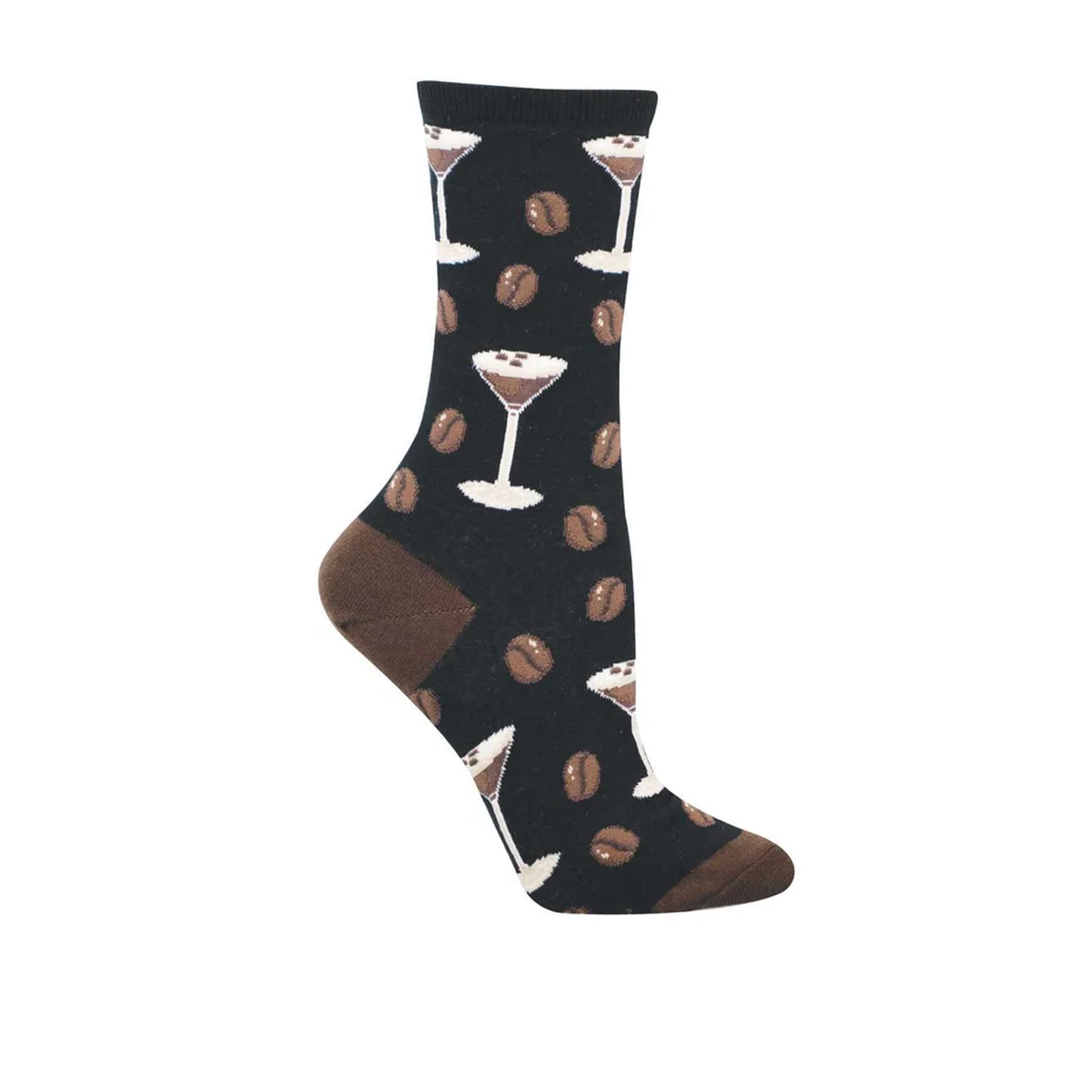 SockSmith Espresso Martini Crew Sock (Women) - Black