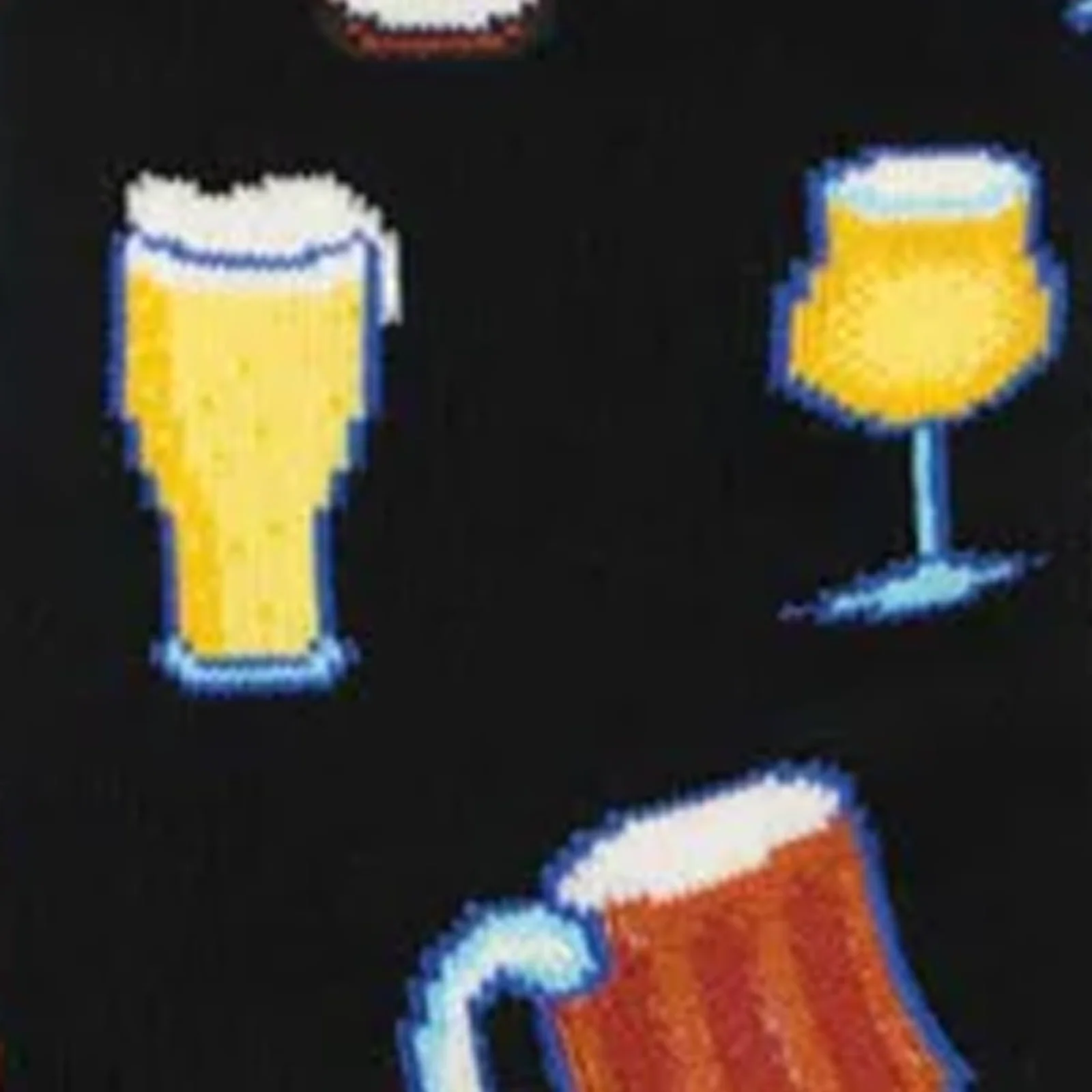 SockSmith Get Your Beer Glasses On Crew Sock (Men) - Black - Image 3