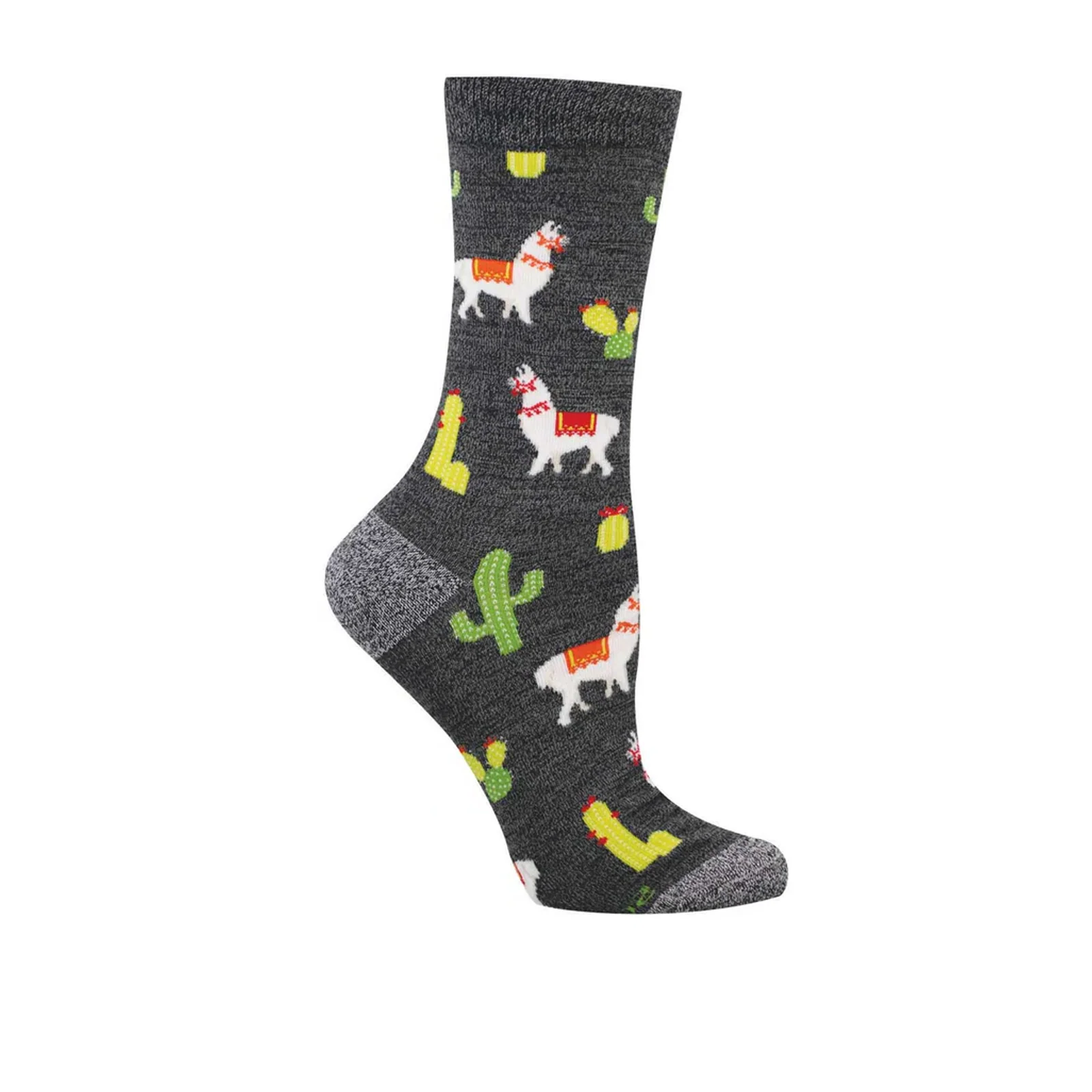 SockSmith Herd Is The Word Crew Sock (Women) - Charcoal Heather