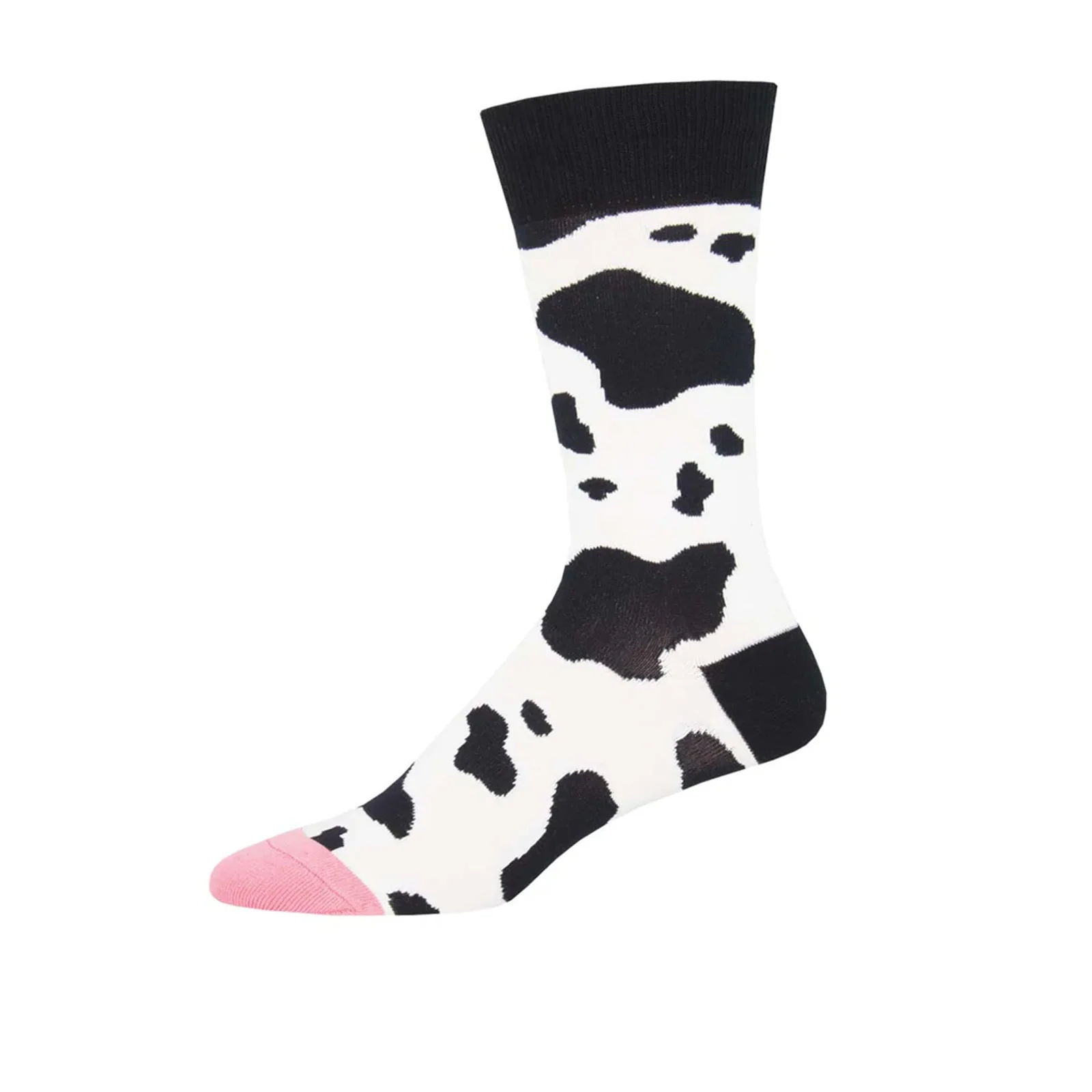 SockSmith MOOOO! Crew Sock (Men) - White - Image 2