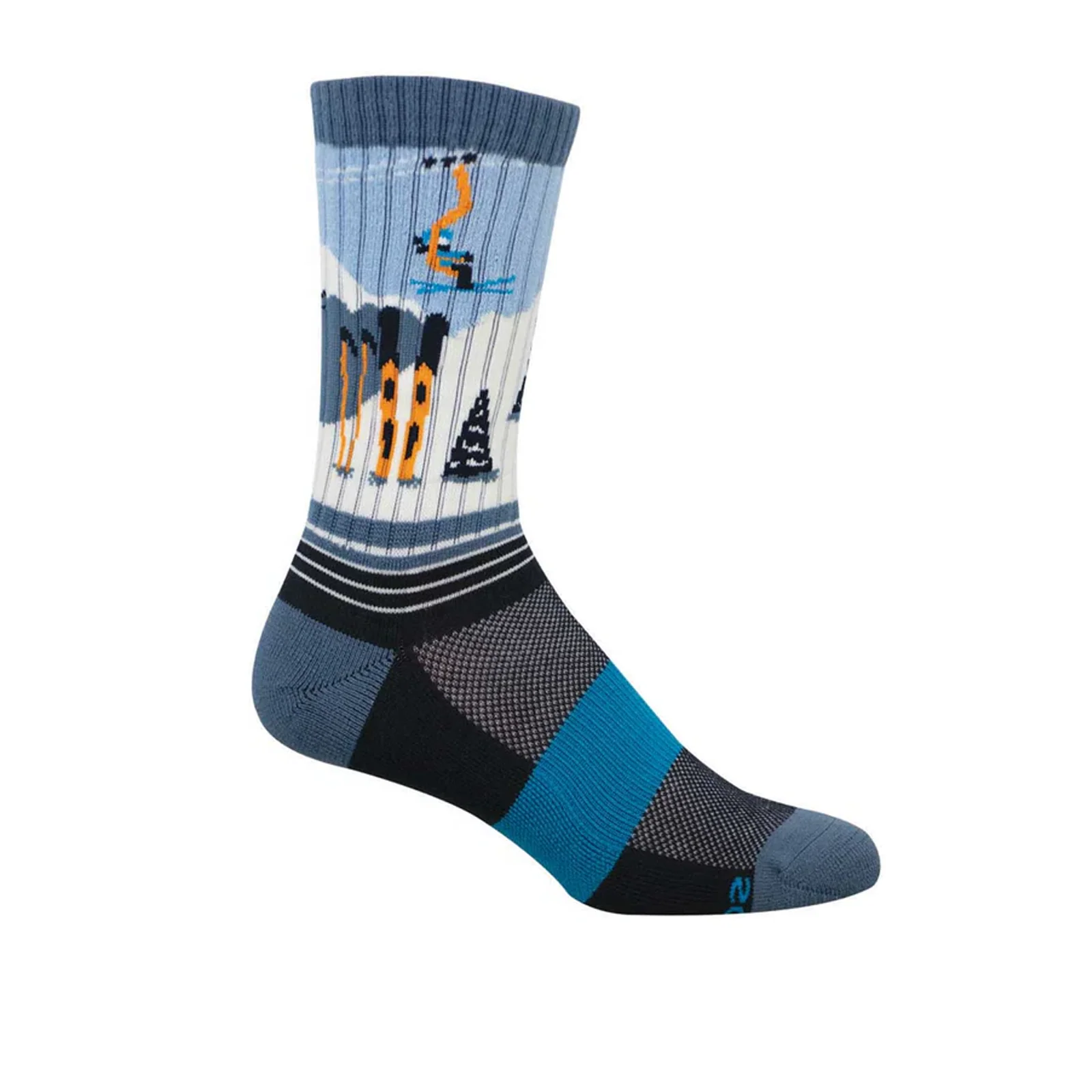 SockSmith Ski Run Crew Sock (Men) - Blue