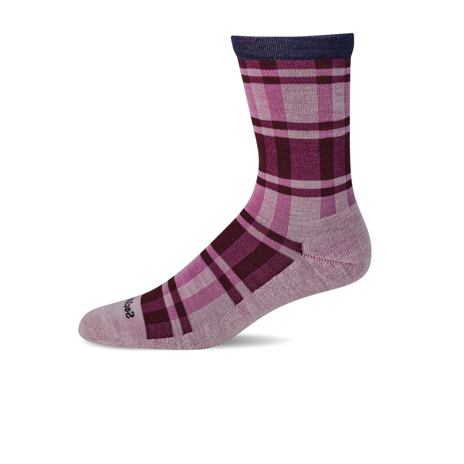 Sockwell Big Plaid Crew Sock (Women) - Natural - Image 2