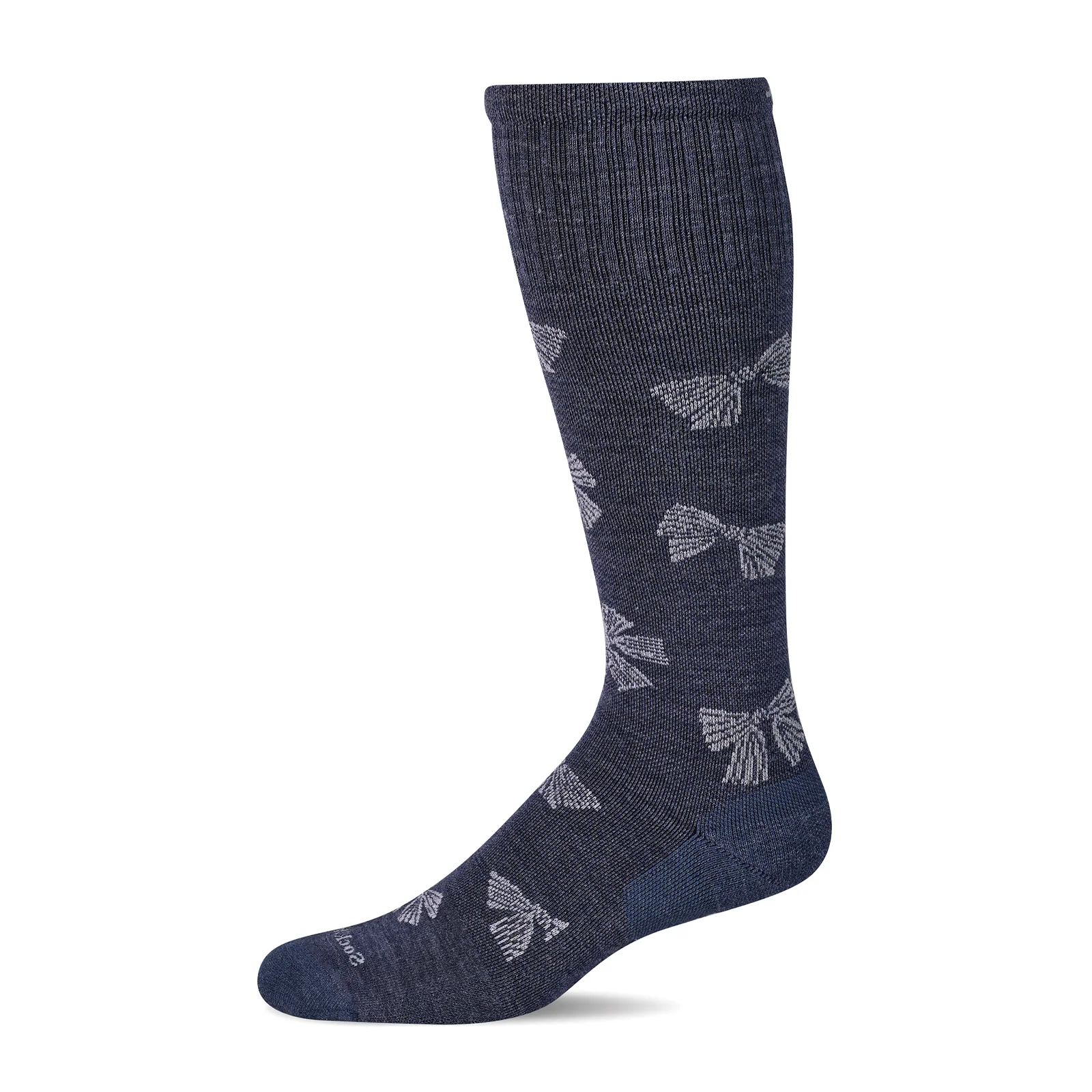 Sockwell Bows Over the Calf Compression Sock (Women) - Denim - Image 2