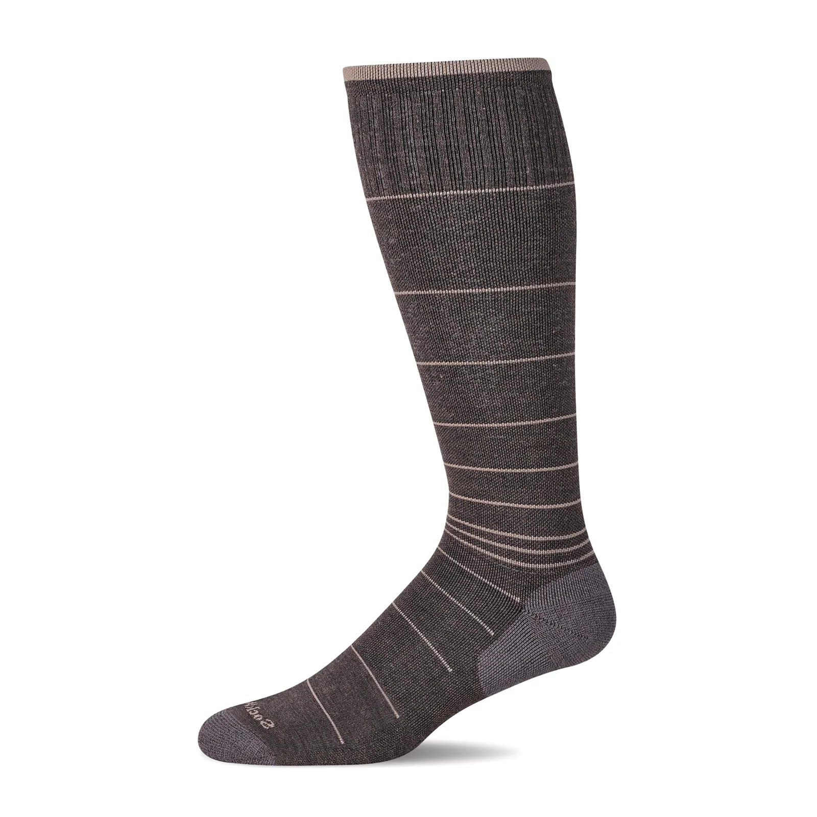 Sockwell Circulator Over the Calf Compression Sock (Men) - Mushroom - Image 2