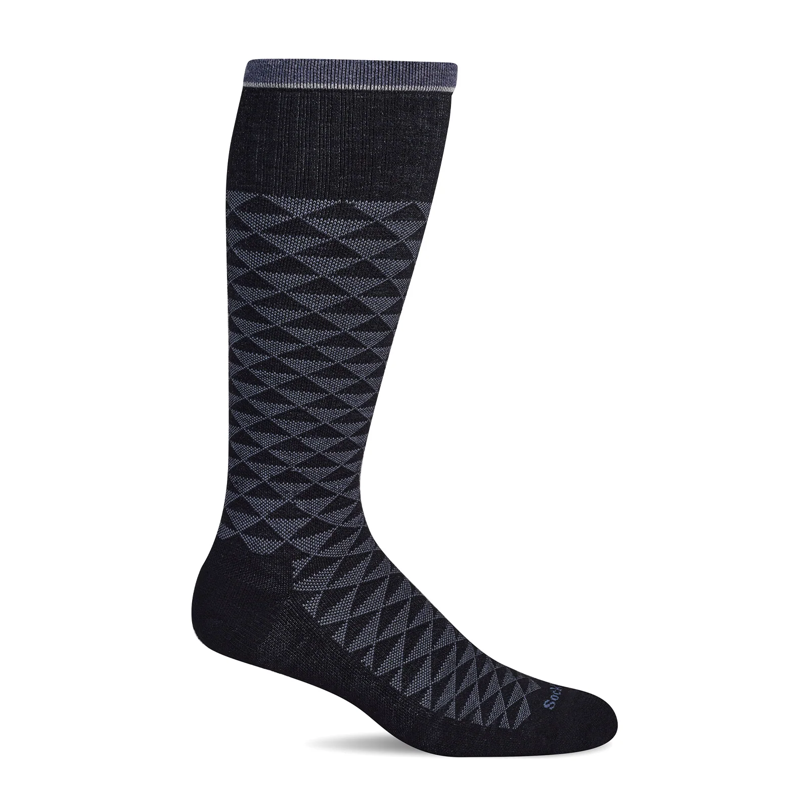Sockwell Dapper Over the Calf Compression Sock (Men) - Black