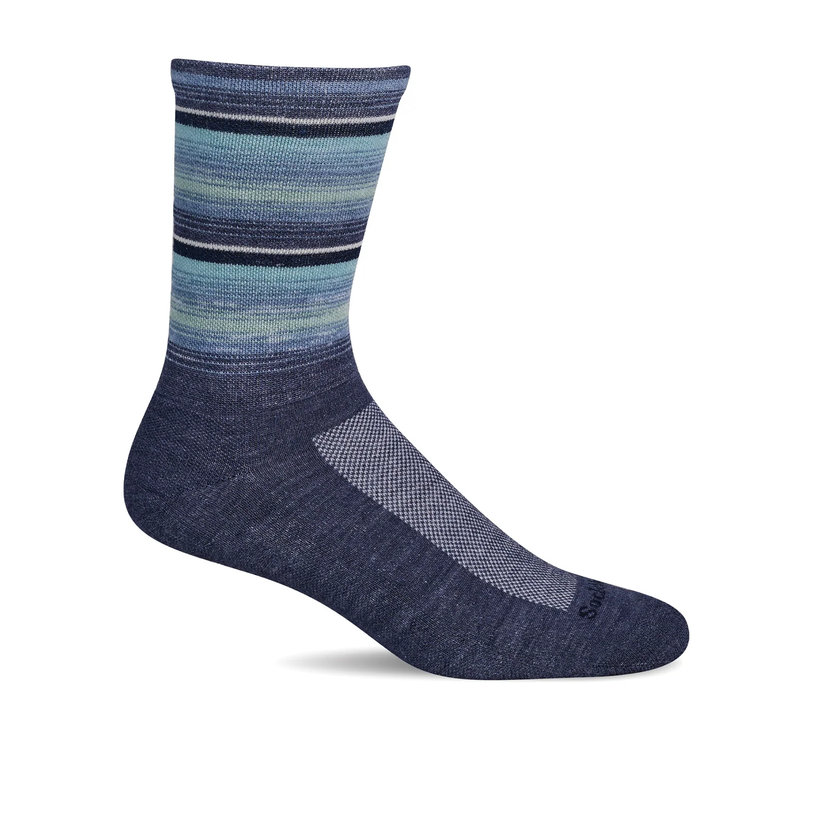 Sockwell Desert Stripe Crew Sock (Women) - Denim
